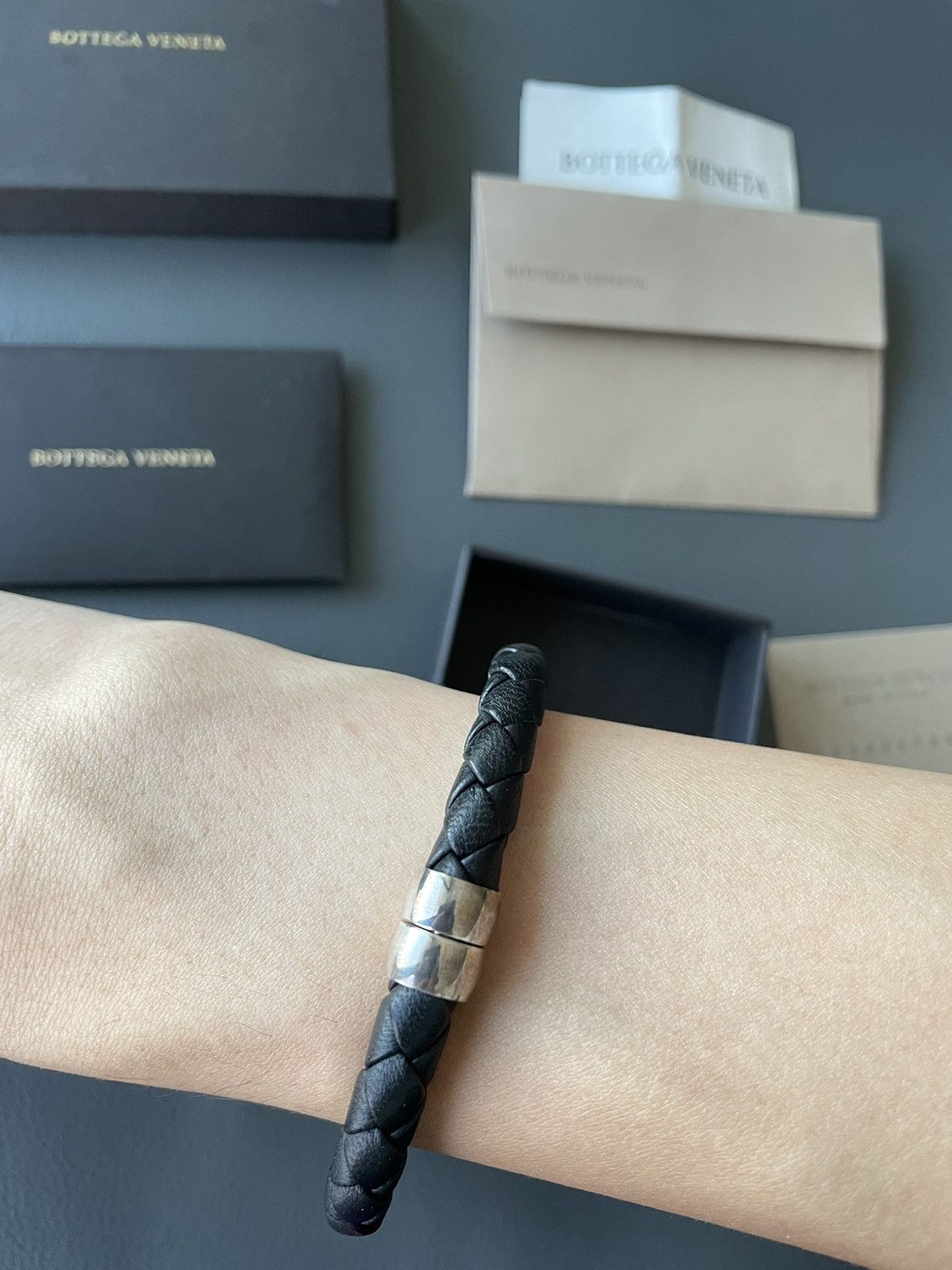 Bottega Veneta Limited Edition Rare Runway Classic Woven Leather Bracelet Size ONE SIZE - 4 Thumbnail