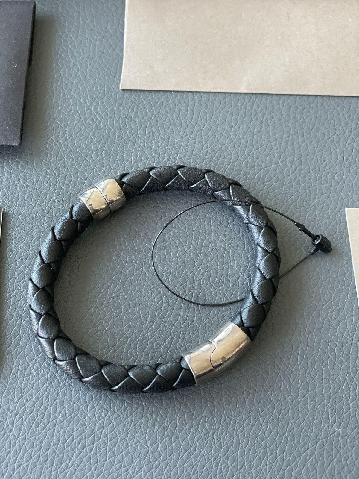 Bottega Veneta Limited Edition Rare Runway Classic Woven Leather Bracelet Size ONE SIZE - 2 Thumbnail