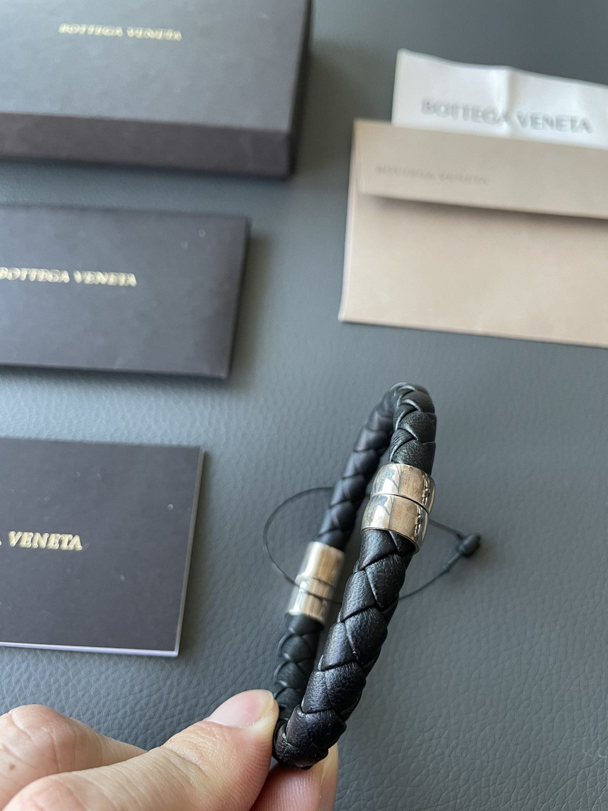 Bottega Veneta Limited Edition Rare Runway Classic Woven Leather Bracelet Size ONE SIZE - 7 Thumbnail