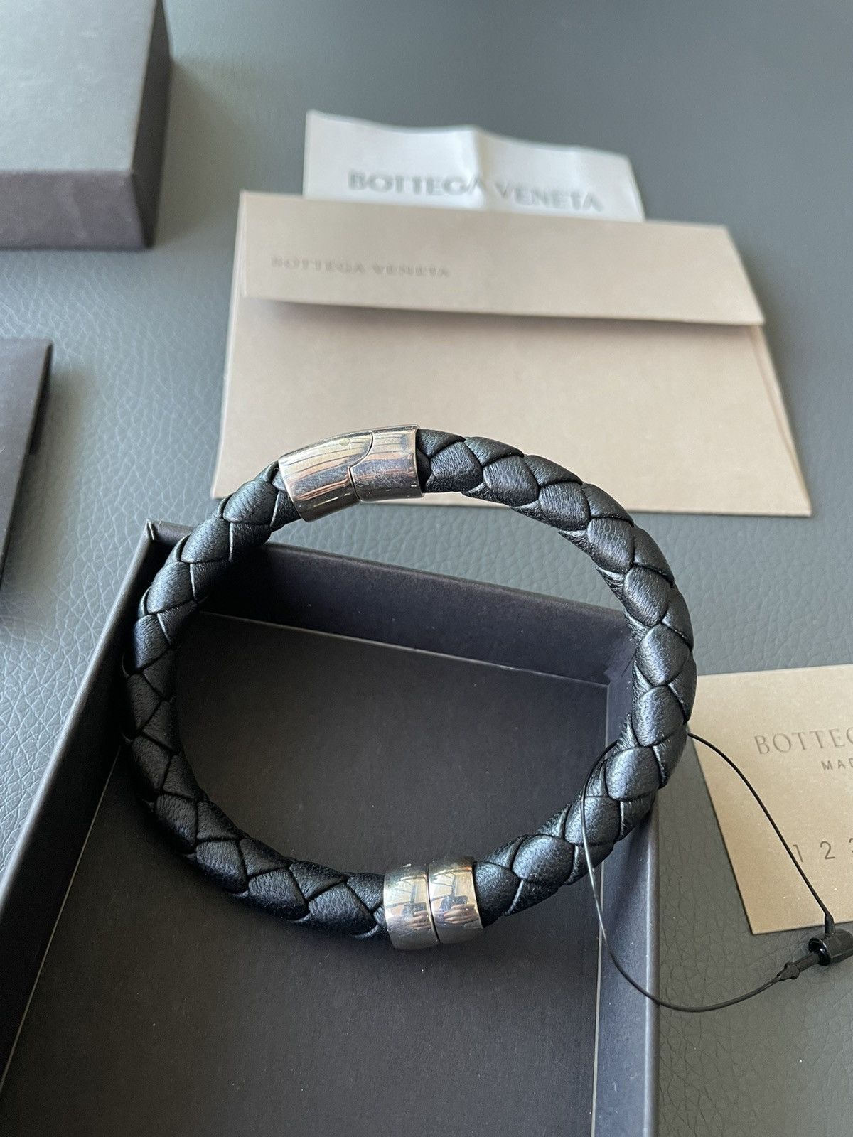 Bottega Veneta Limited Edition Rare Runway Classic Woven Leather Bracelet Size ONE SIZE - 1 Thumbnail