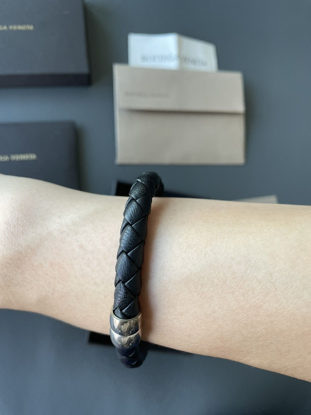 Bottega Veneta Limited Edition Rare Runway Classic Woven Leather Bracelet Size ONE SIZE - 13 Thumbnail