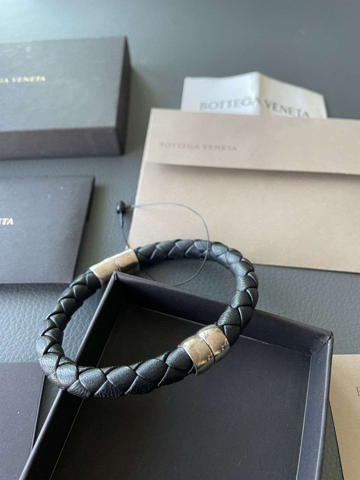 Bottega Veneta Limited Edition Rare Runway Classic Woven Leather Bracelet Size ONE SIZE - 16 Thumbnail