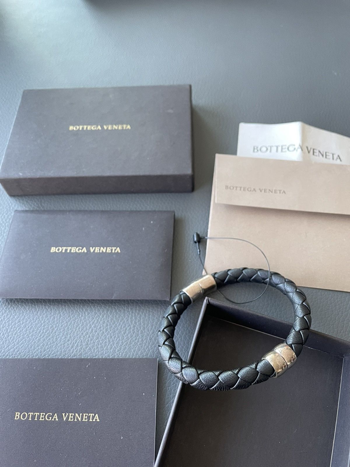 Bottega Veneta Limited Edition Rare Runway Classic Woven Leather Bracelet Size ONE SIZE - 15 Thumbnail