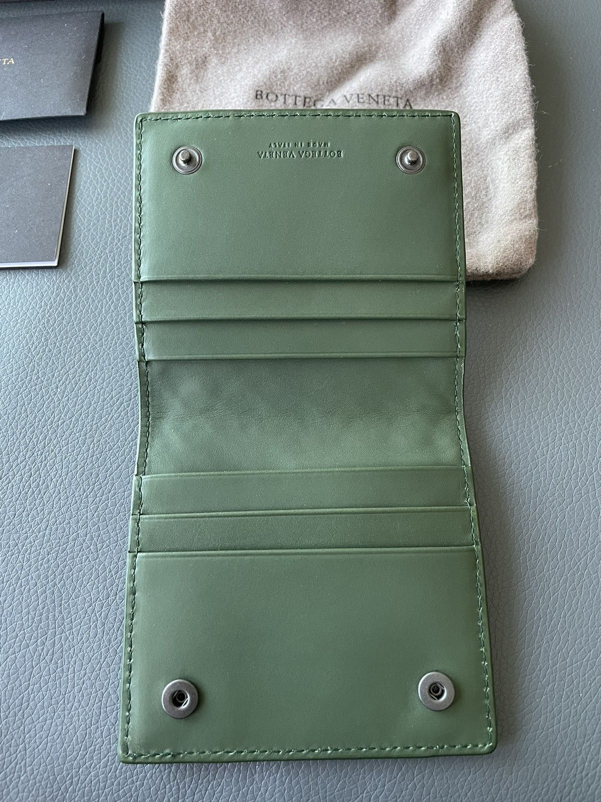 Bottega Veneta Rare Runway Brand New Limited Edition Woven Leather Wallet Size ONE SIZE - 14 Thumbnail