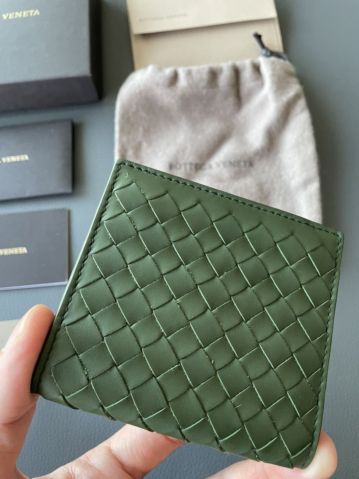 Bottega Veneta Rare Runway Brand New Limited Edition Woven Leather Wallet Size ONE SIZE - 17 Thumbnail