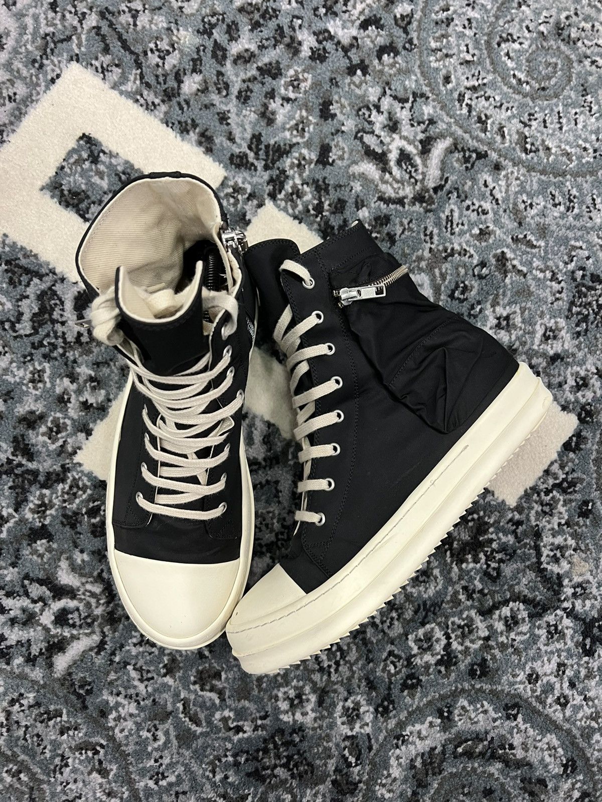 Drkshdw Nylon Cargo Ramones l Black/Milk