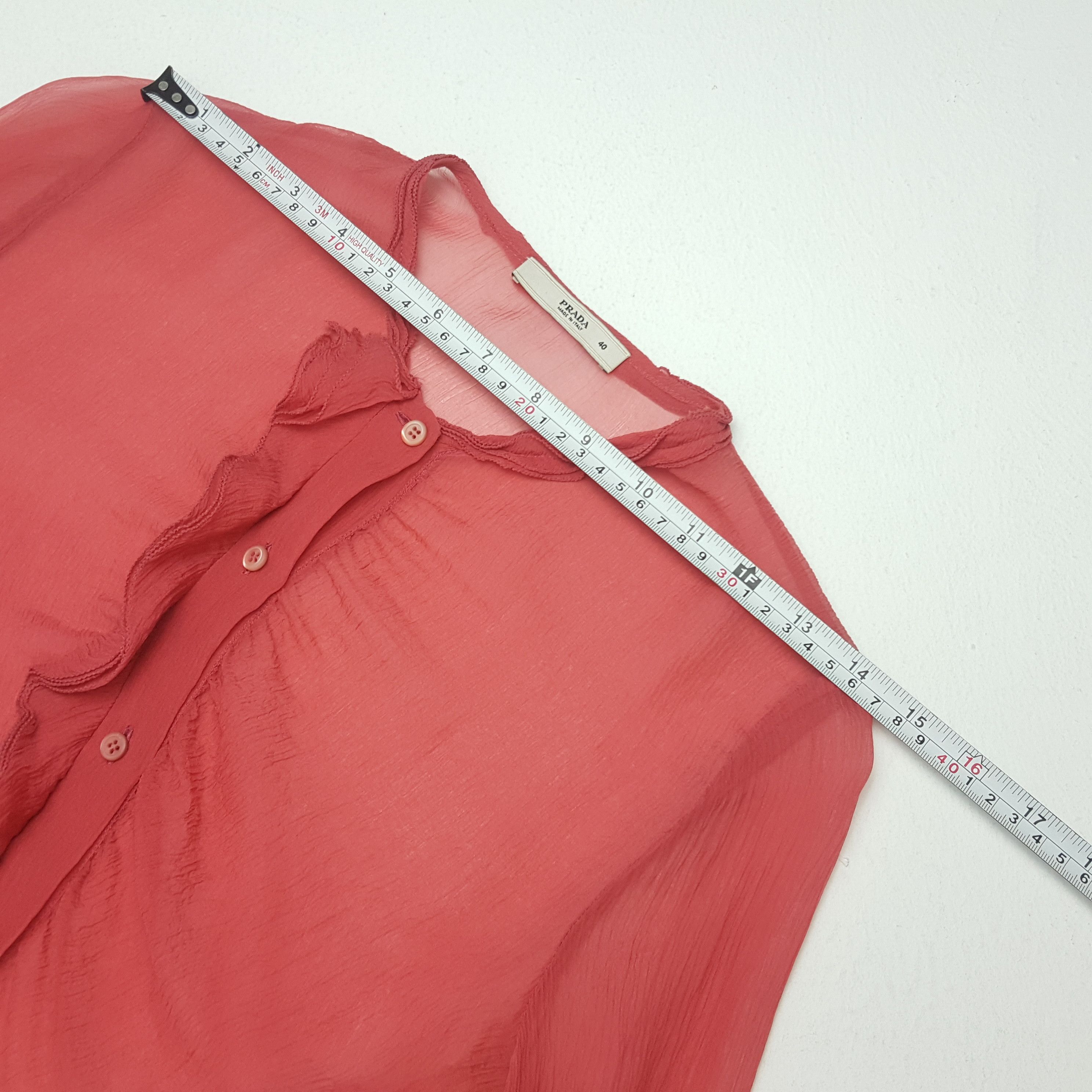 Prada × Vintage Vintage PRADA Italian Designer Brand Shirt For for Women's Size S / US 4 / IT 40 - 4 Thumbnail
