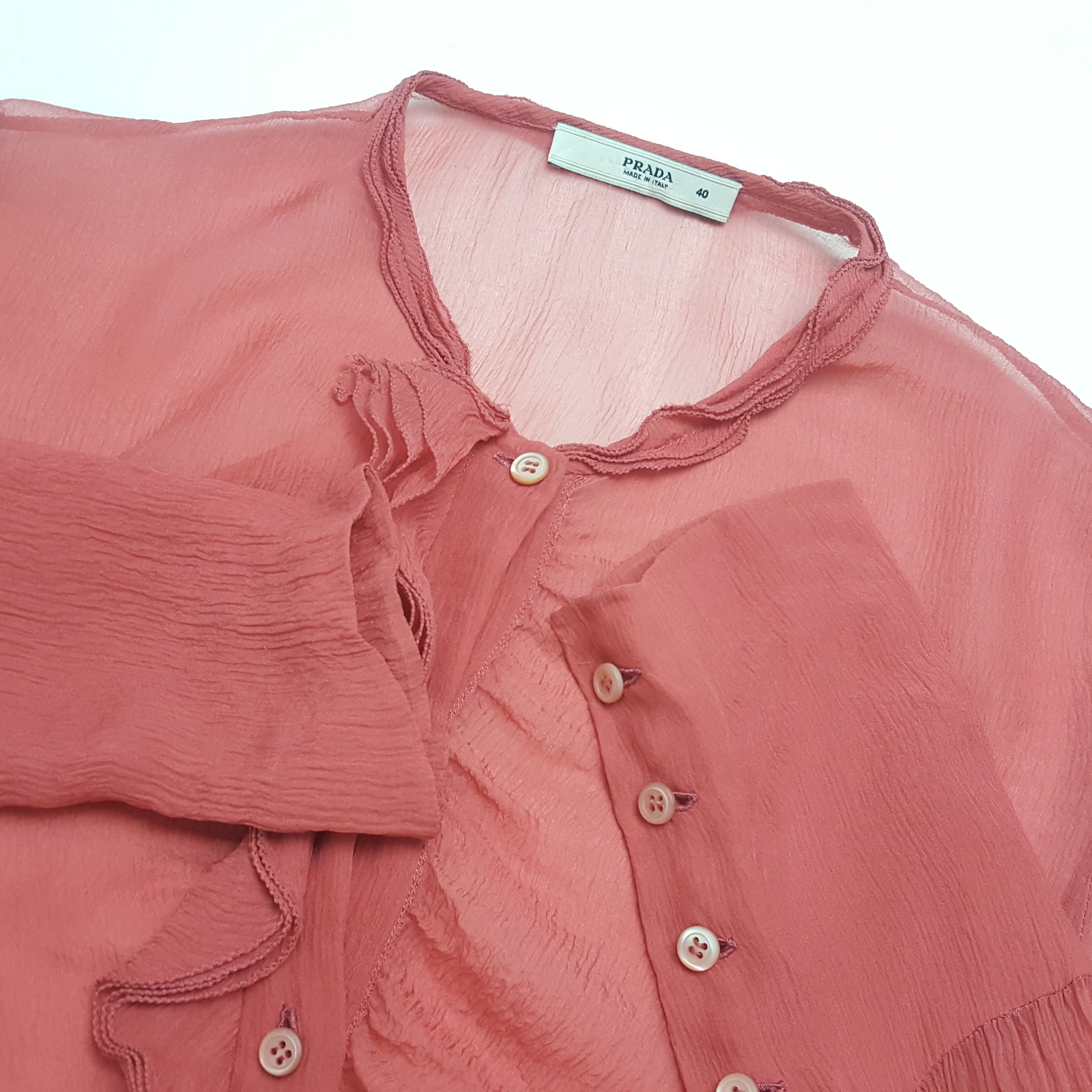 Prada × Vintage Vintage PRADA Italian Designer Brand Shirt For for Women's Size S / US 4 / IT 40 - 7 Thumbnail