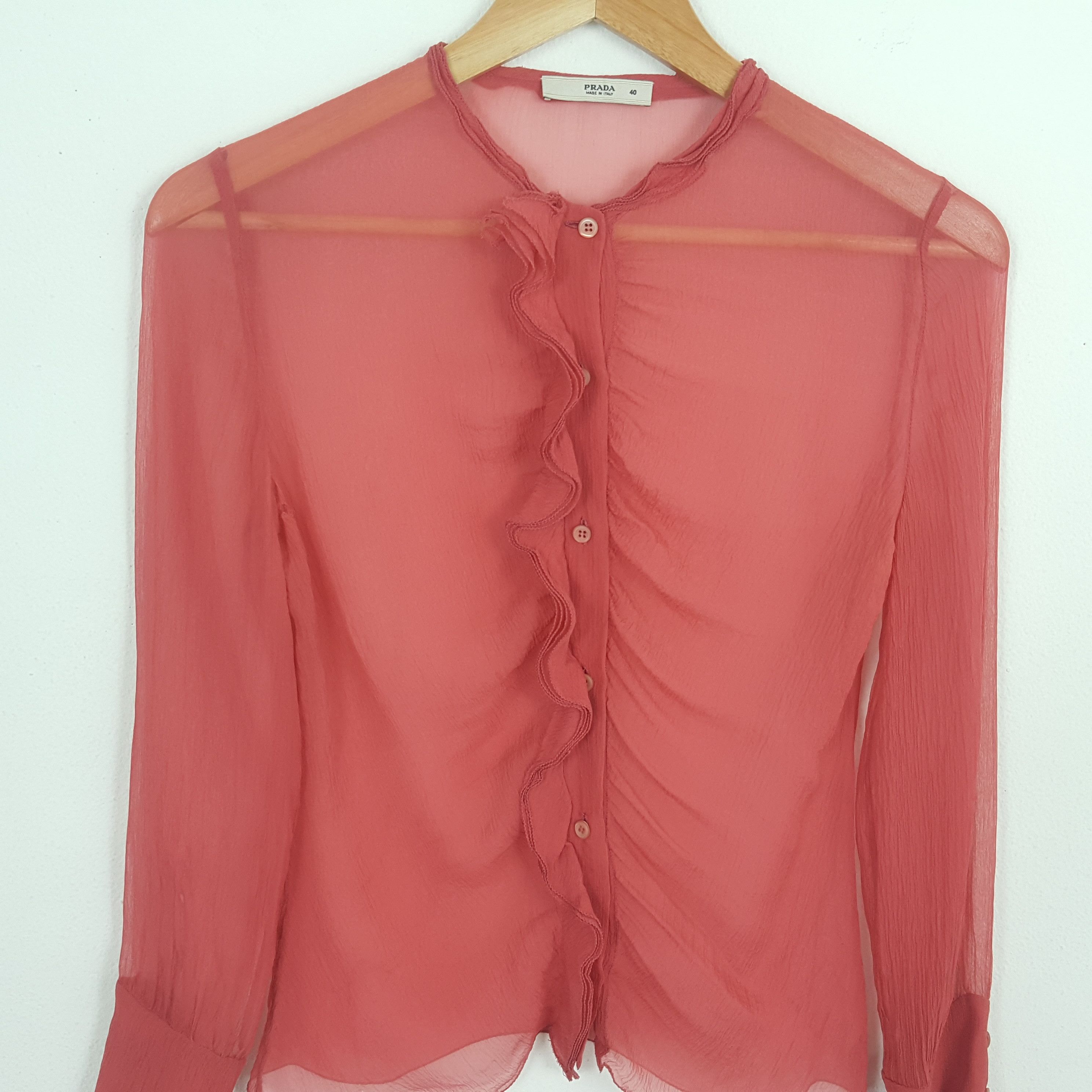 Prada × Vintage Vintage PRADA Italian Designer Brand Shirt For for Women's Size S / US 4 / IT 40 - 2 Thumbnail