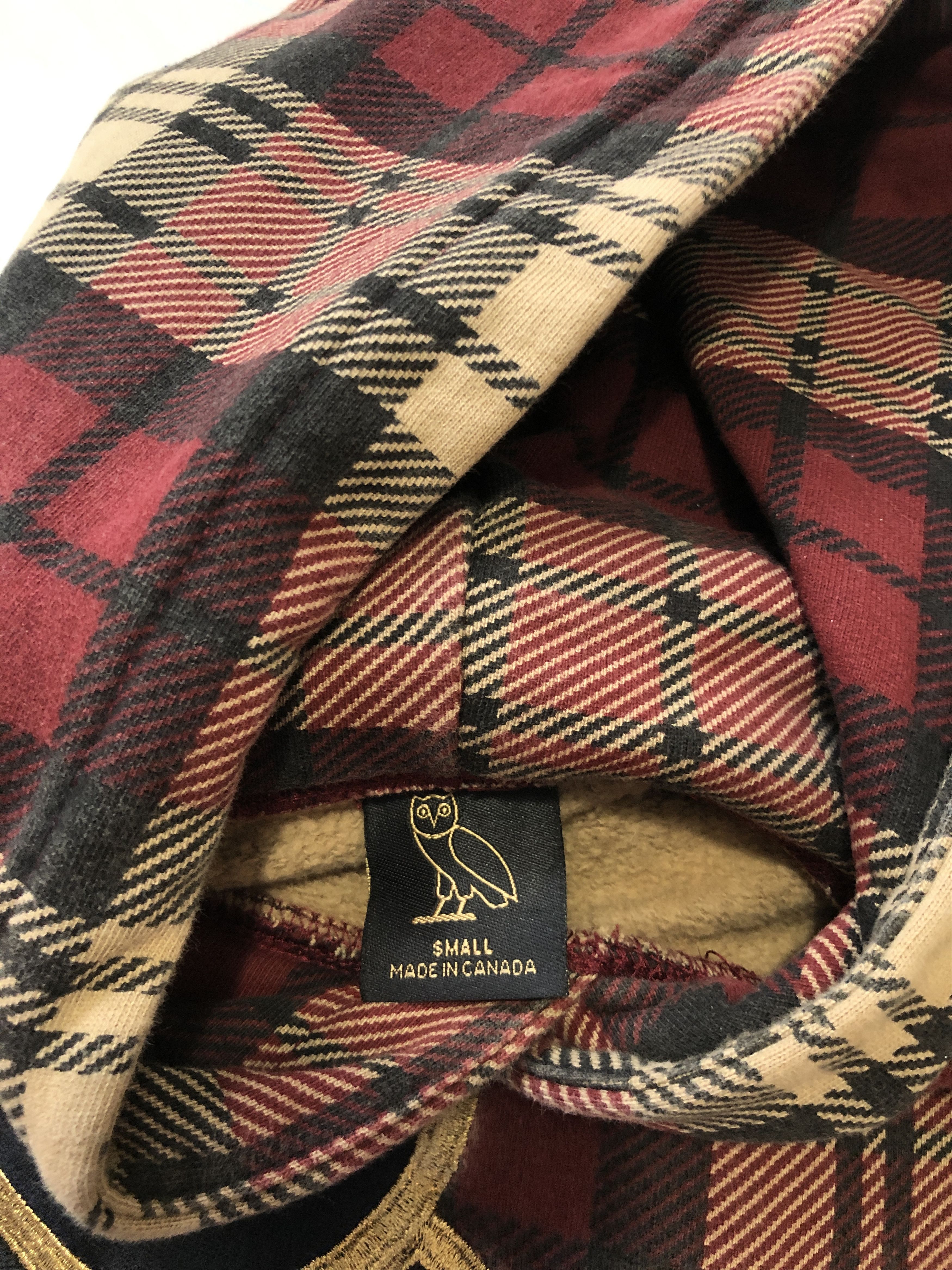 Drake 🦉VERY RARE🦉 OVO Tartan Red Plaid OG Owl Hoodie 2017 Size US S / EU 44-46 / 1 - 6 Thumbnail