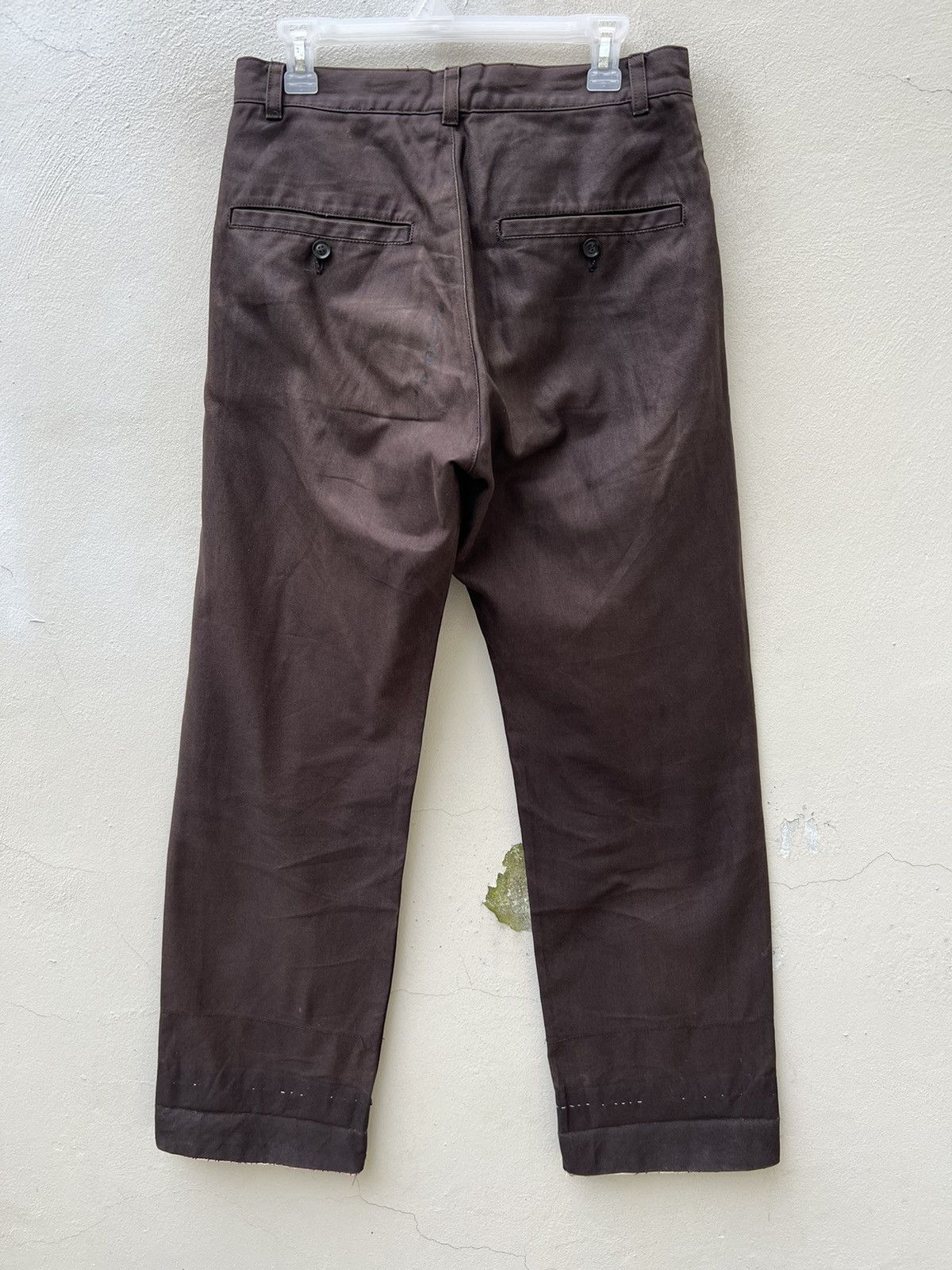 Nude: Masahiko Maruyama × Vintage Vintage Nude: Masahiko Maruyama Sun Fade Wax Dirty Chinos Size US 30 / EU 46 - 15 Thumbnail