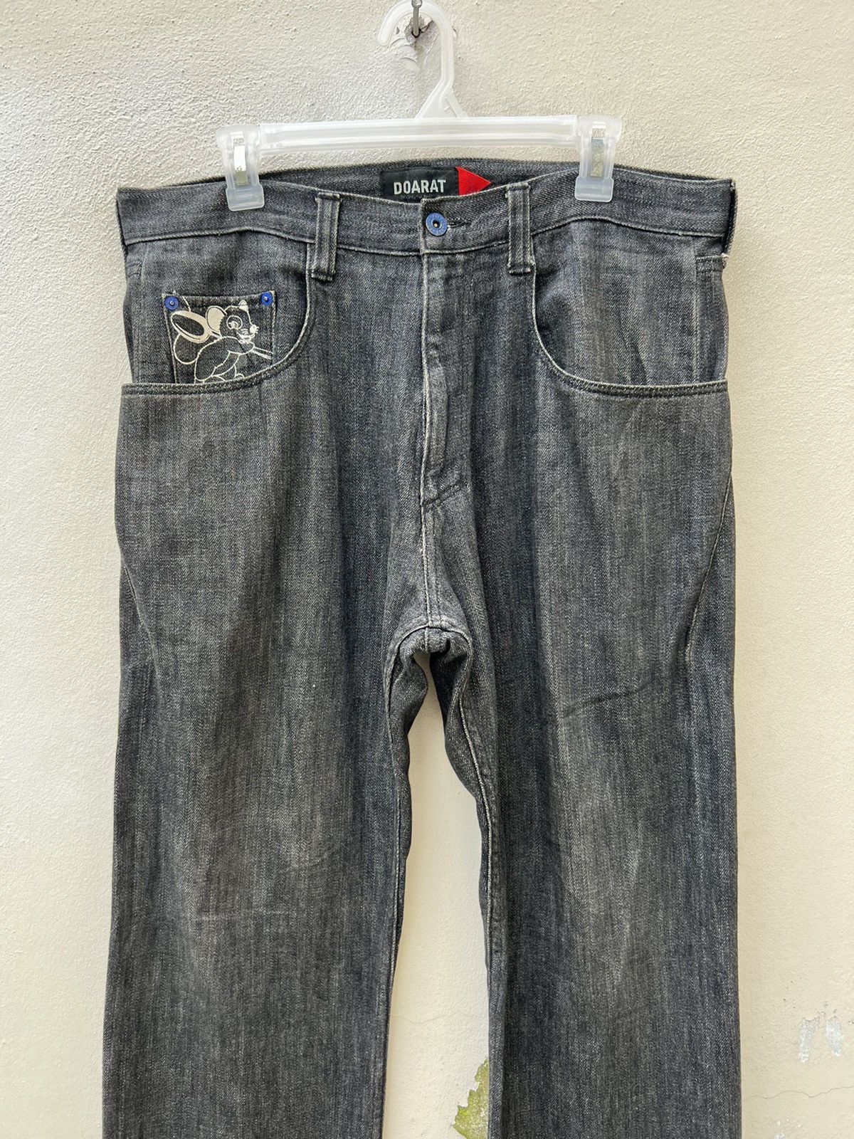 Swagger VTG DOARAT Japan Black Denim Citizen Of RatRat City Jeans Size US 34 / EU 50 - 7 Thumbnail
