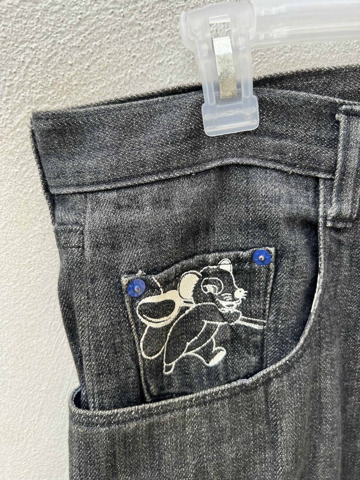 Swagger VTG DOARAT Japan Black Denim Citizen Of RatRat City Jeans Size US 34 / EU 50 - 8 Thumbnail