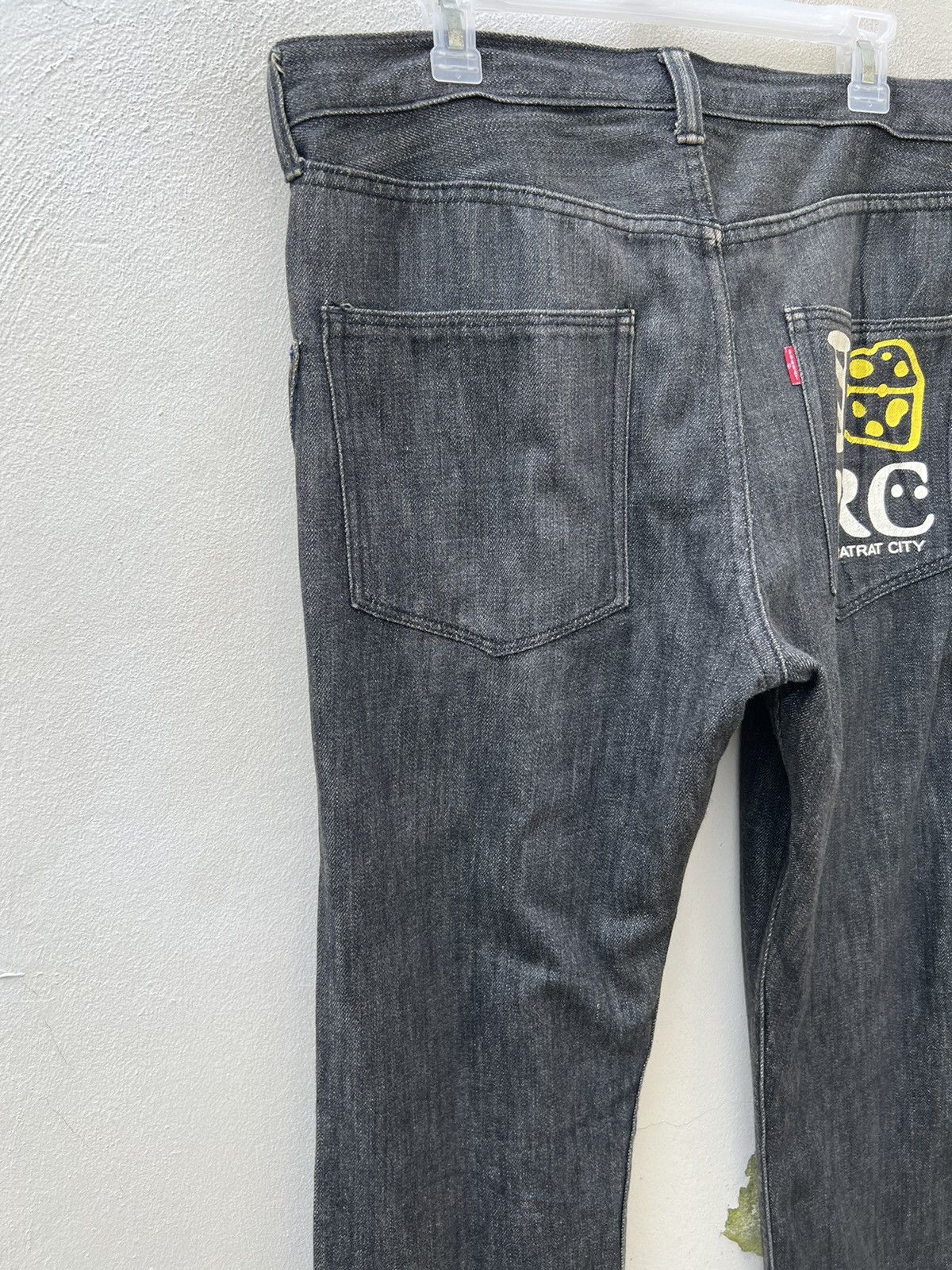 Swagger VTG DOARAT Japan Black Denim Citizen Of RatRat City Jeans Size US 34 / EU 50 - 17 Thumbnail