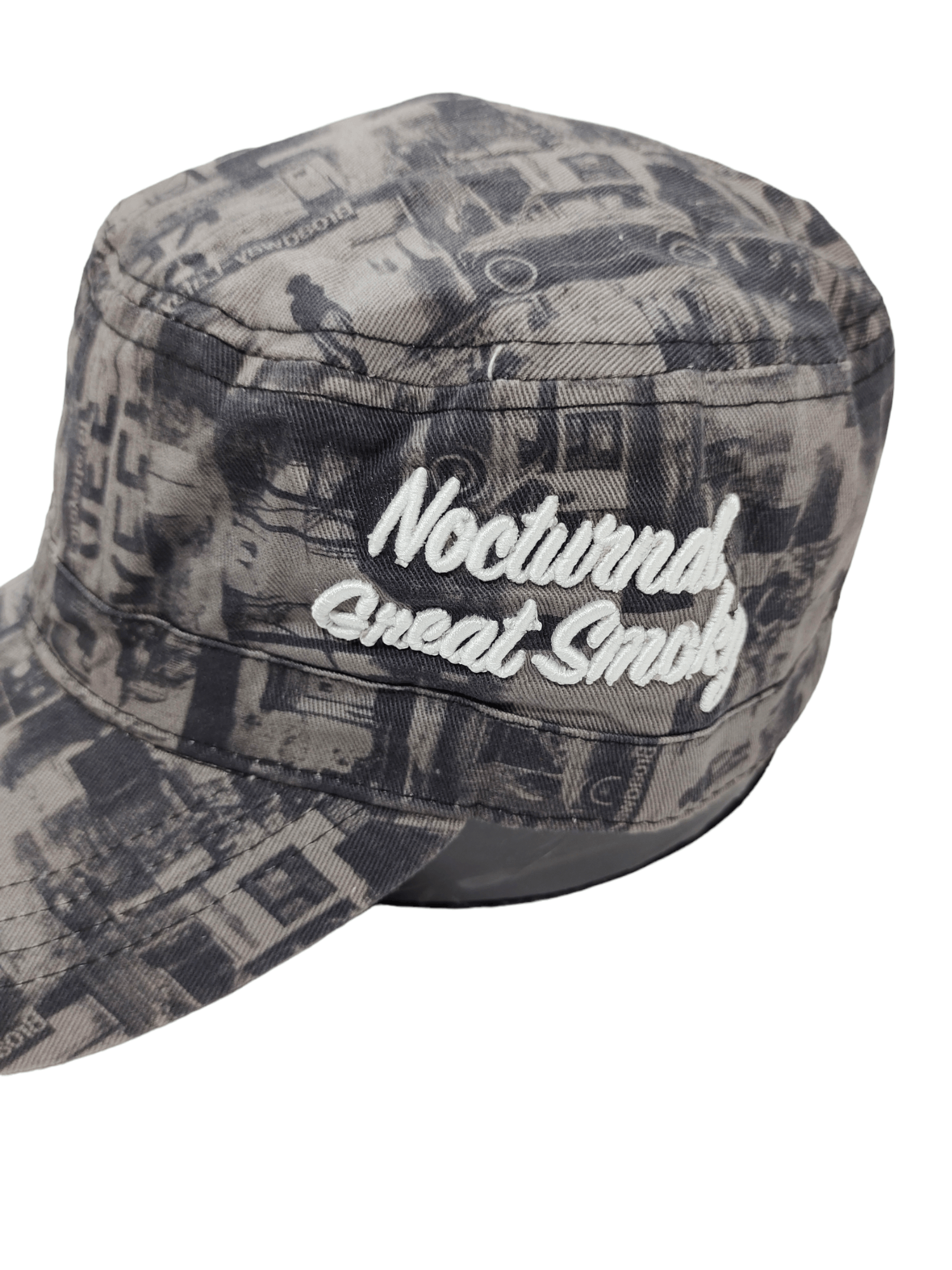 Vintage Vintage Photo Print Patrol Cap Hat Adjustable Size ONE SIZE - 4 Thumbnail