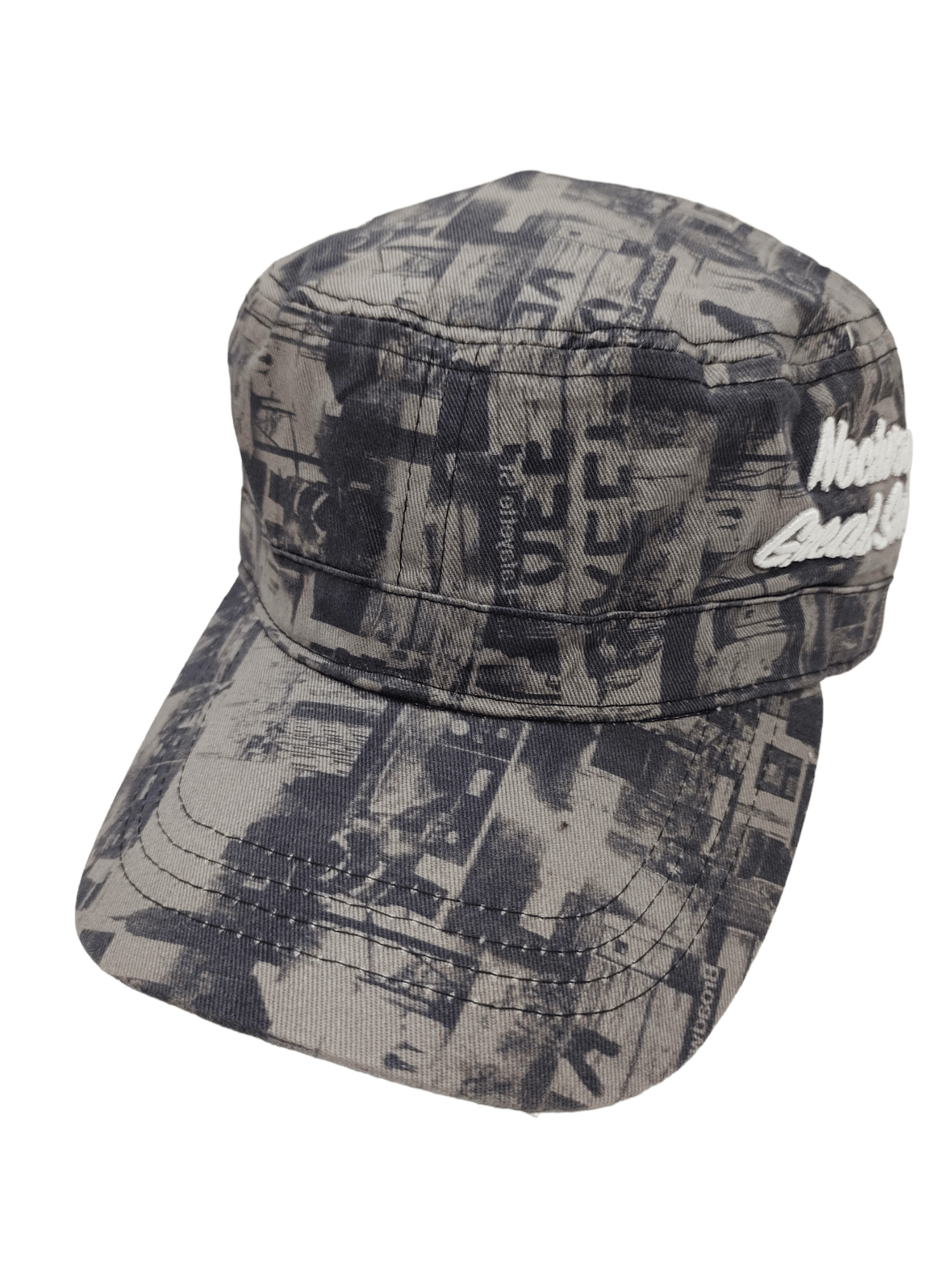 Vintage Vintage Photo Print Patrol Cap Hat Adjustable Size ONE SIZE - 1 Thumbnail