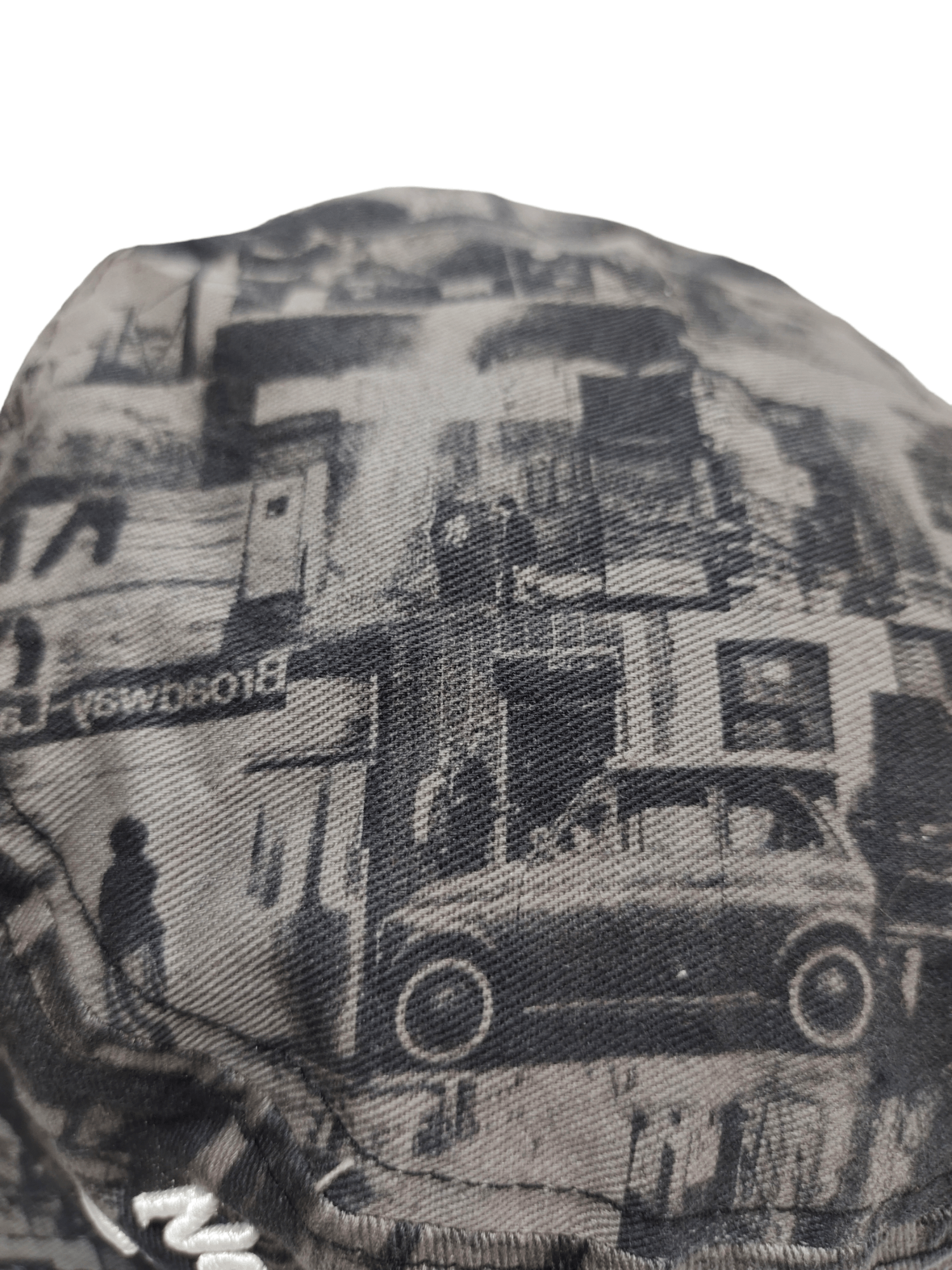 Vintage Vintage Photo Print Patrol Cap Hat Adjustable Size ONE SIZE - 6 Thumbnail