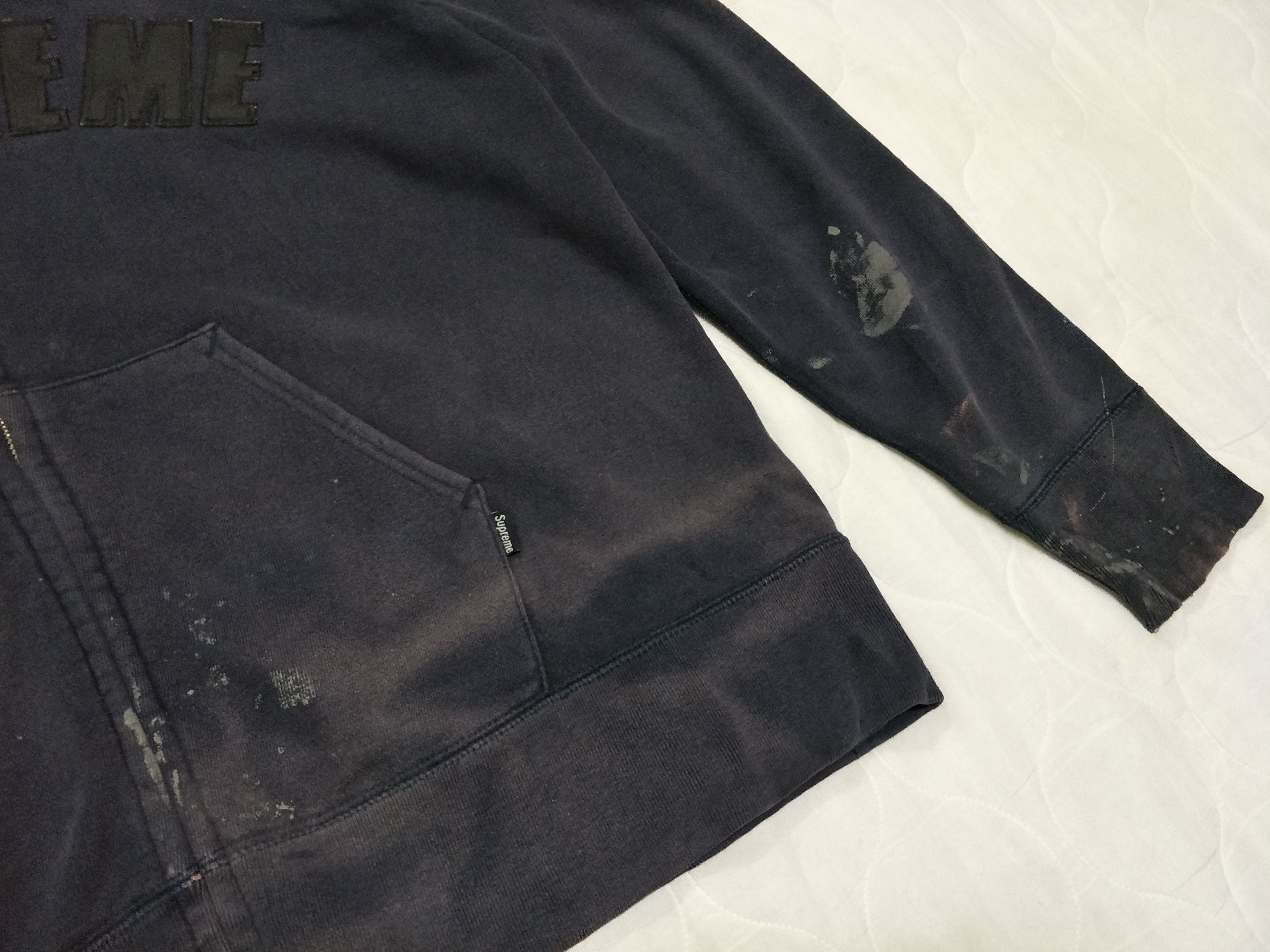 Supreme Vintage SUPREME Arc Logo Hoodies Made In Usa Distressed Size US L / EU 52-54 / 3 - 3 Thumbnail