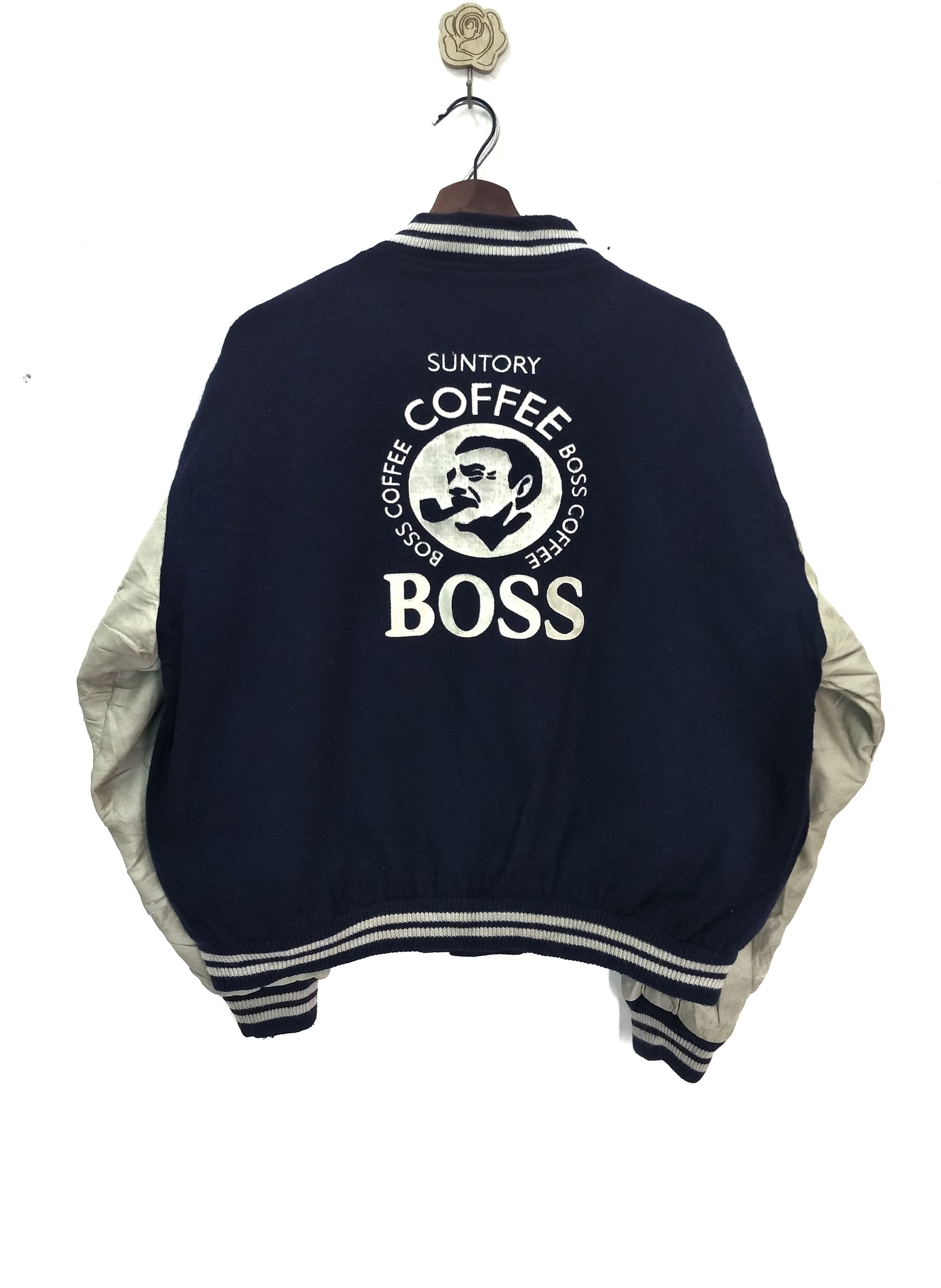 Mizuno SUNTORY COFFEE BOSS ジャケット XL Vintage 90s Suntory Coffee Boss Jacket Varsity Reversible