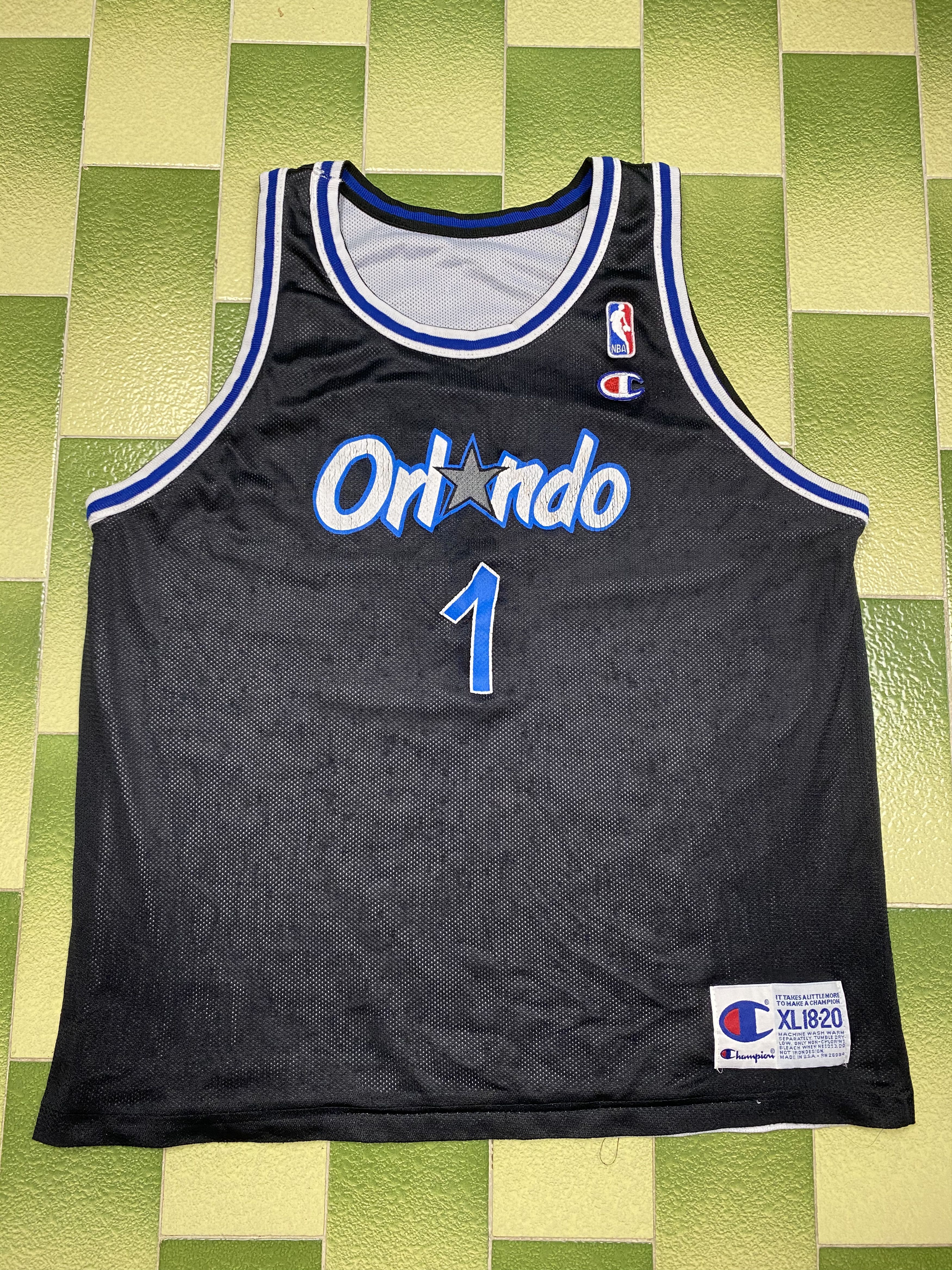 Vintage Orlando Magics Champion Jersey #1 Tim Hardaway