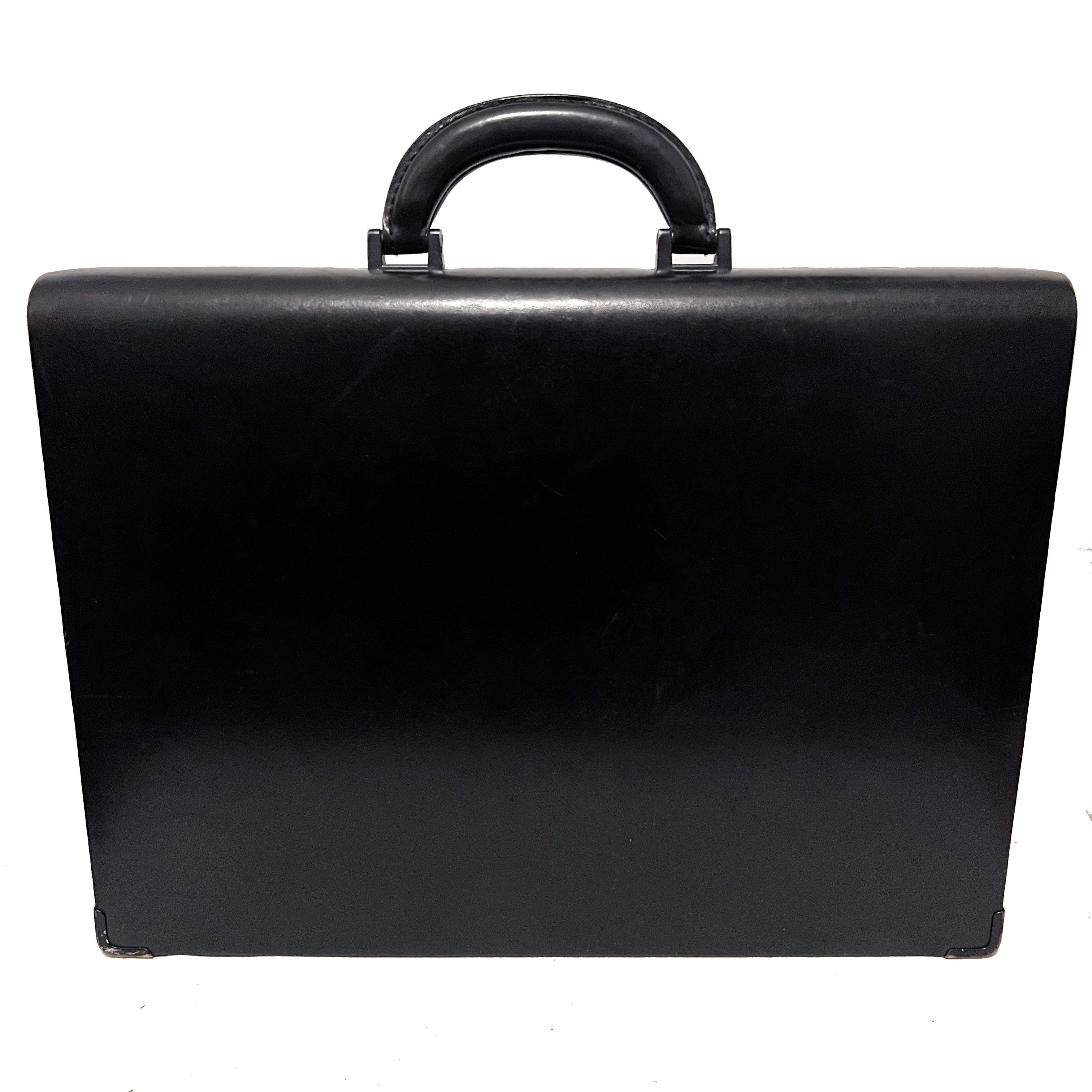 Tumi TUMI Stream Lined Black Leather Attache Case Grailed