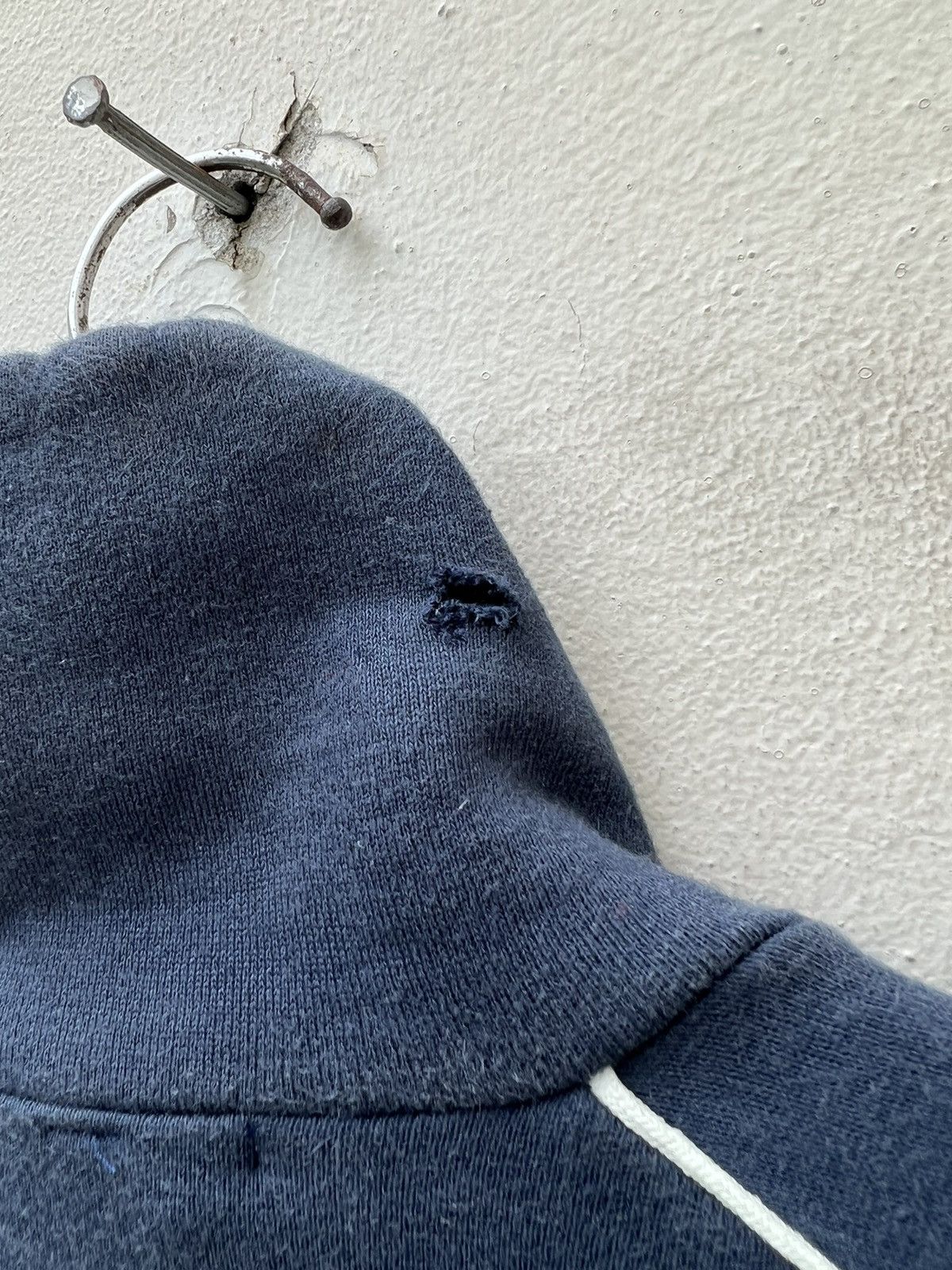 Vintage 90s Ozone Rocks Japan RE-EVOLUTION Faded Navy Zip Sweater Size US L / EU 52-54 / 3 - 9 Thumbnail