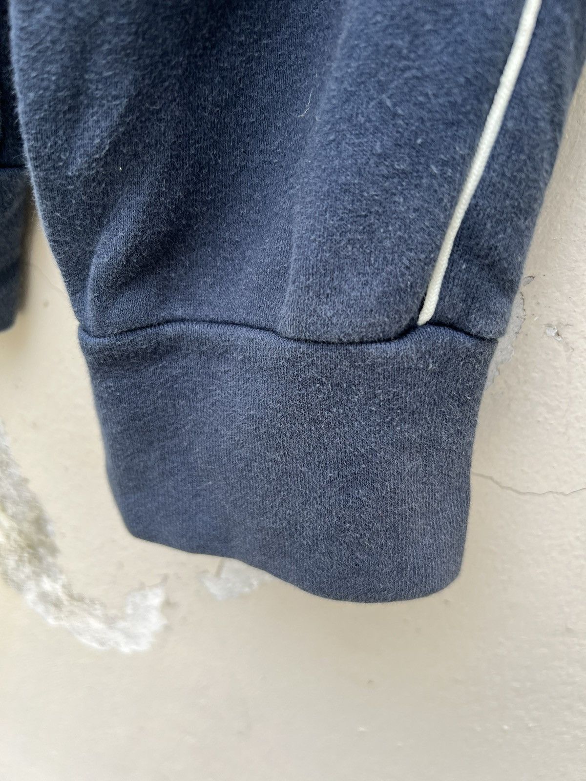 Vintage 90s Ozone Rocks Japan RE-EVOLUTION Faded Navy Zip Sweater Size US L / EU 52-54 / 3 - 14 Thumbnail