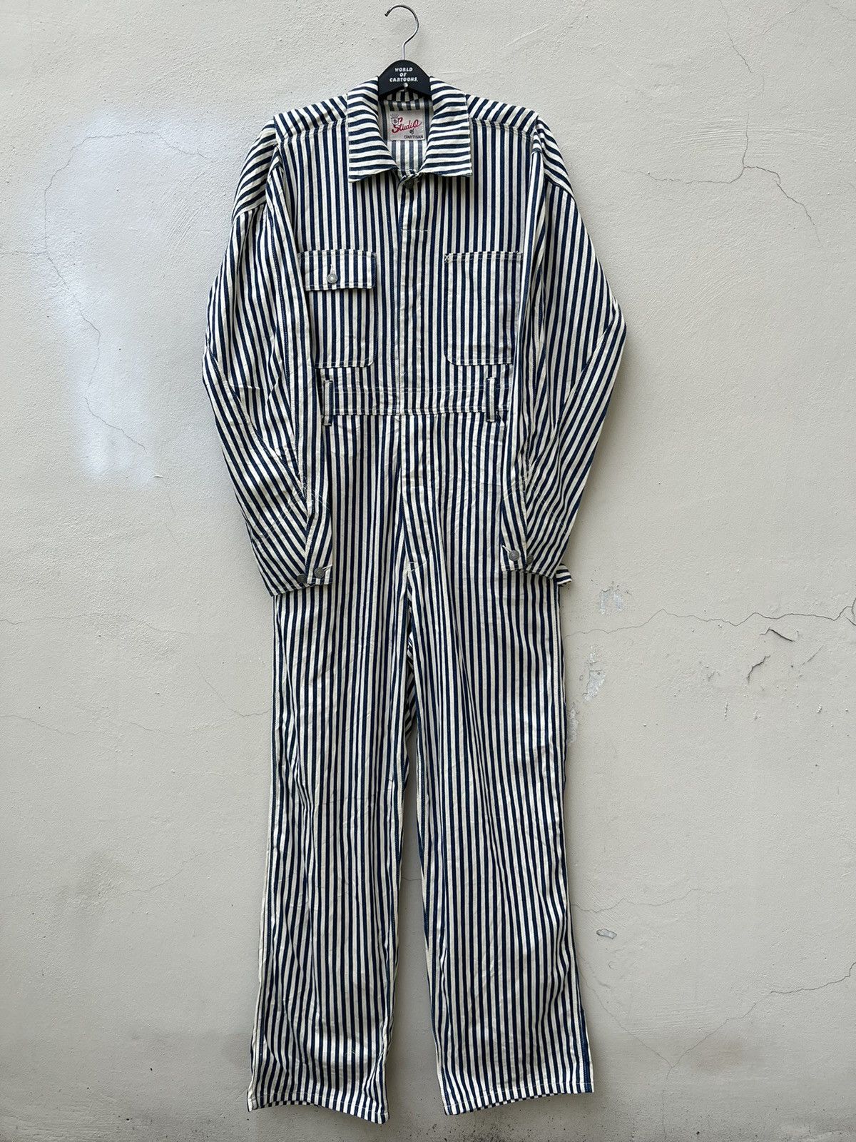 Studio D'Artisan Vintage Studio D’artisan Hickory Striped Jumpsuit Coverall Size US 34 / EU 50 - 8 Thumbnail