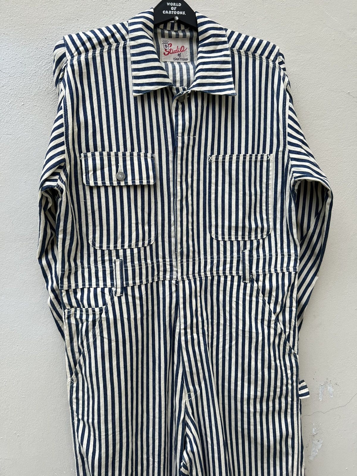 Studio D'Artisan Vintage Studio D’artisan Hickory Striped Jumpsuit Coverall Size US 34 / EU 50 - 11 Thumbnail