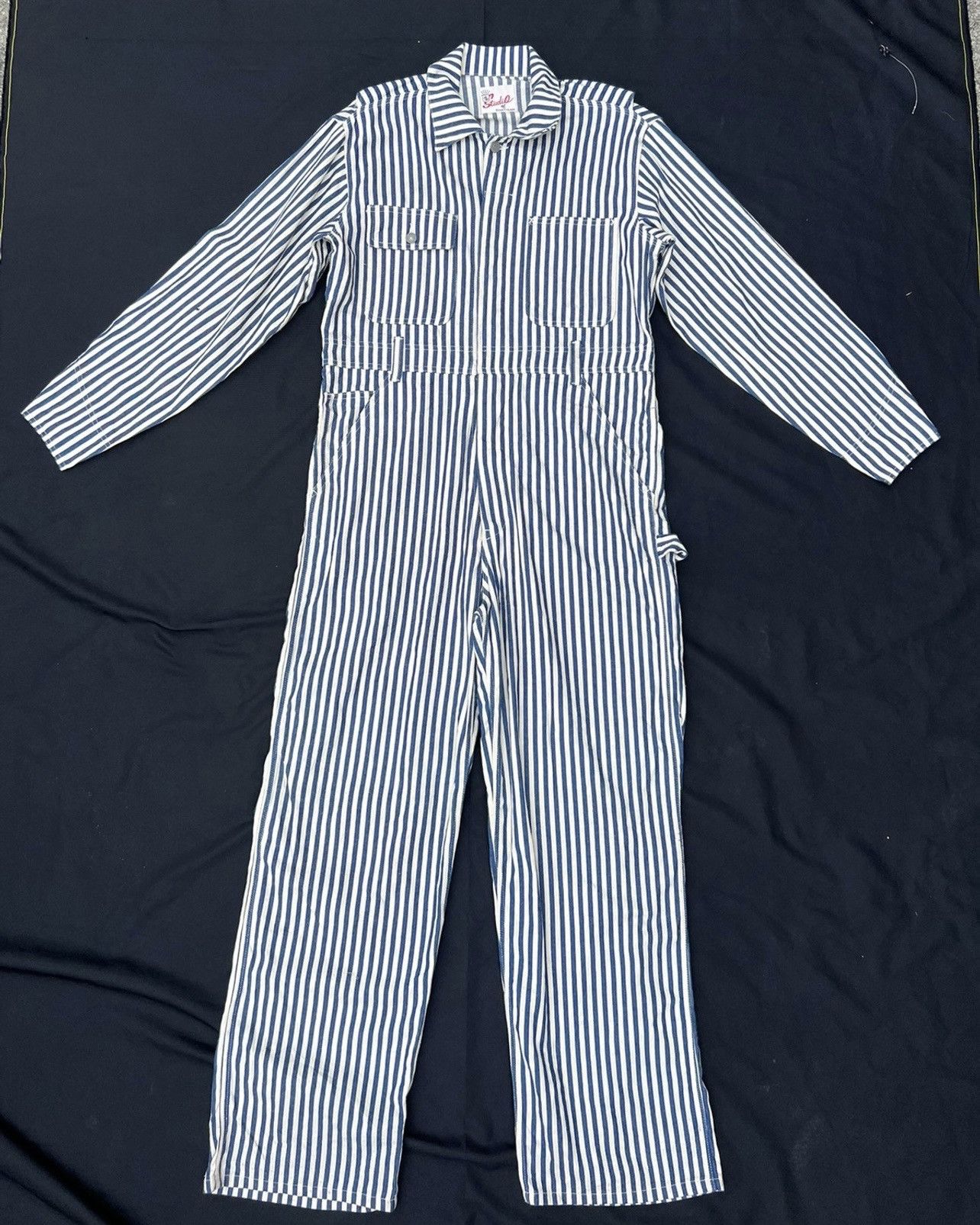 Studio D'Artisan Vintage Studio D’artisan Hickory Striped Jumpsuit Coverall Size US 34 / EU 50 - 1 Thumbnail