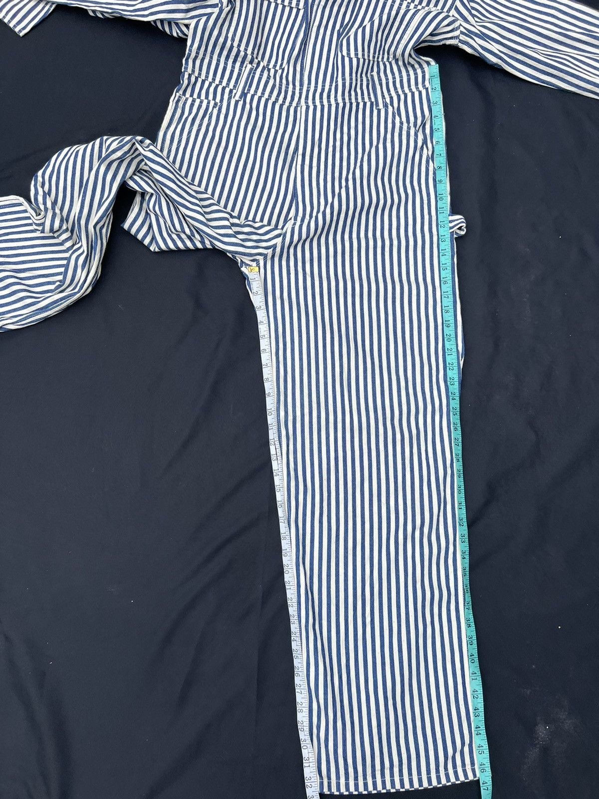 Studio D'Artisan Vintage Studio D’artisan Hickory Striped Jumpsuit Coverall Size US 34 / EU 50 - 6 Thumbnail