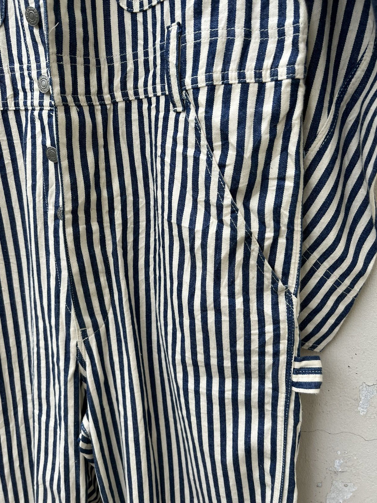 Studio D'Artisan Vintage Studio D’artisan Hickory Striped Jumpsuit Coverall Size US 34 / EU 50 - 16 Thumbnail