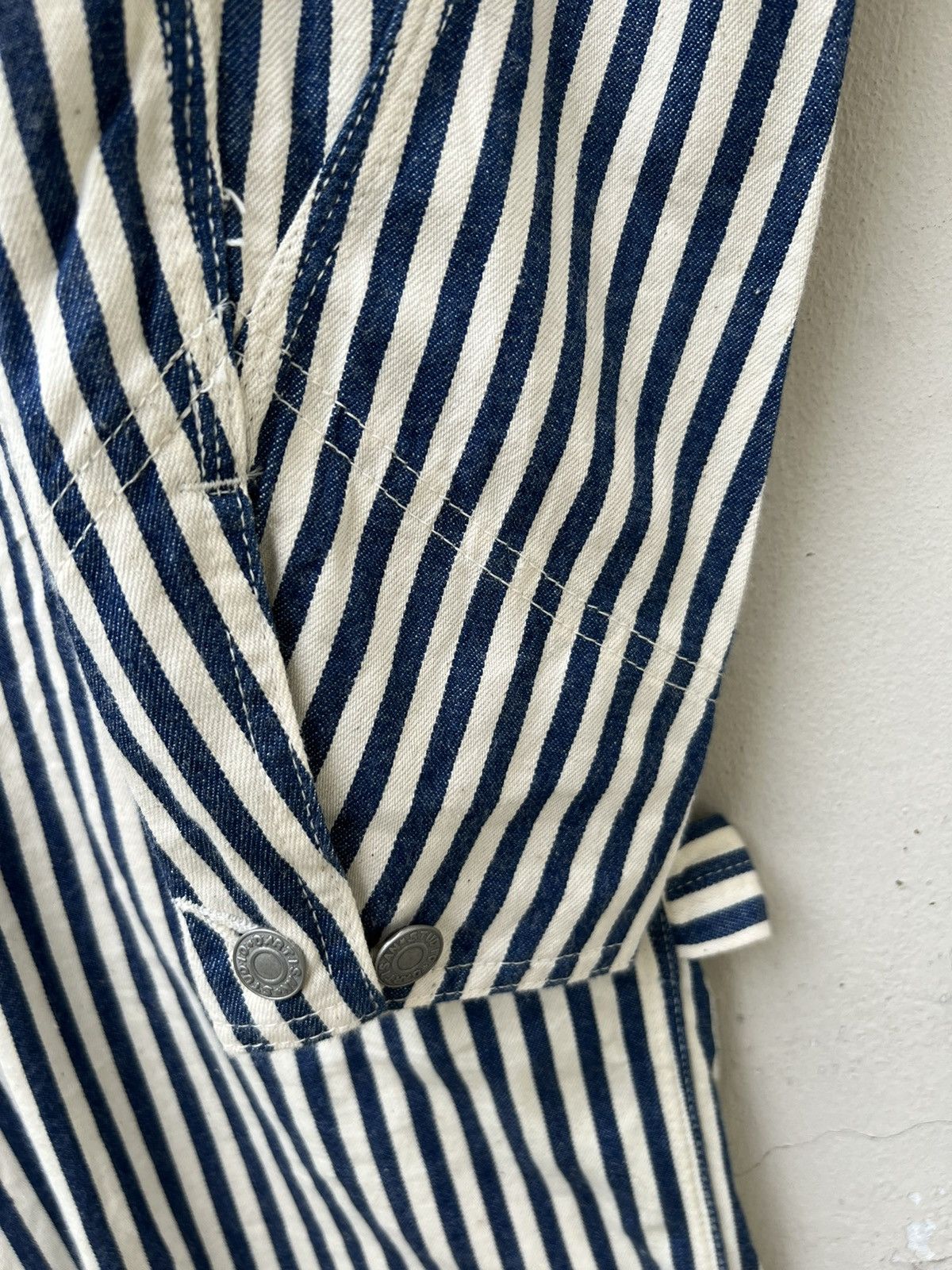 Studio D'Artisan Vintage Studio D’artisan Hickory Striped Jumpsuit Coverall Size US 34 / EU 50 - 10 Thumbnail