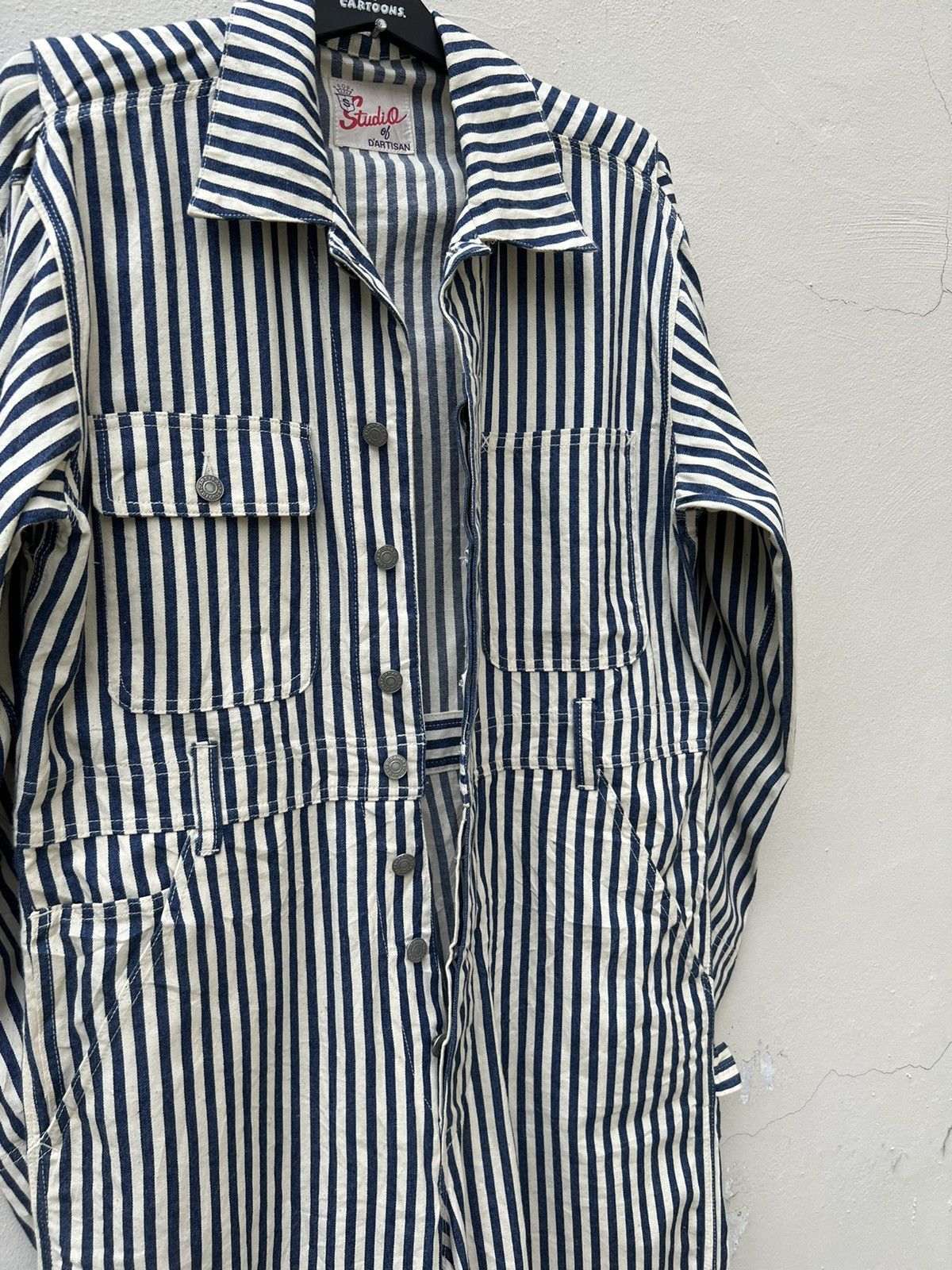 Studio D'Artisan Vintage Studio D’artisan Hickory Striped Jumpsuit Coverall Size US 34 / EU 50 - 14 Thumbnail