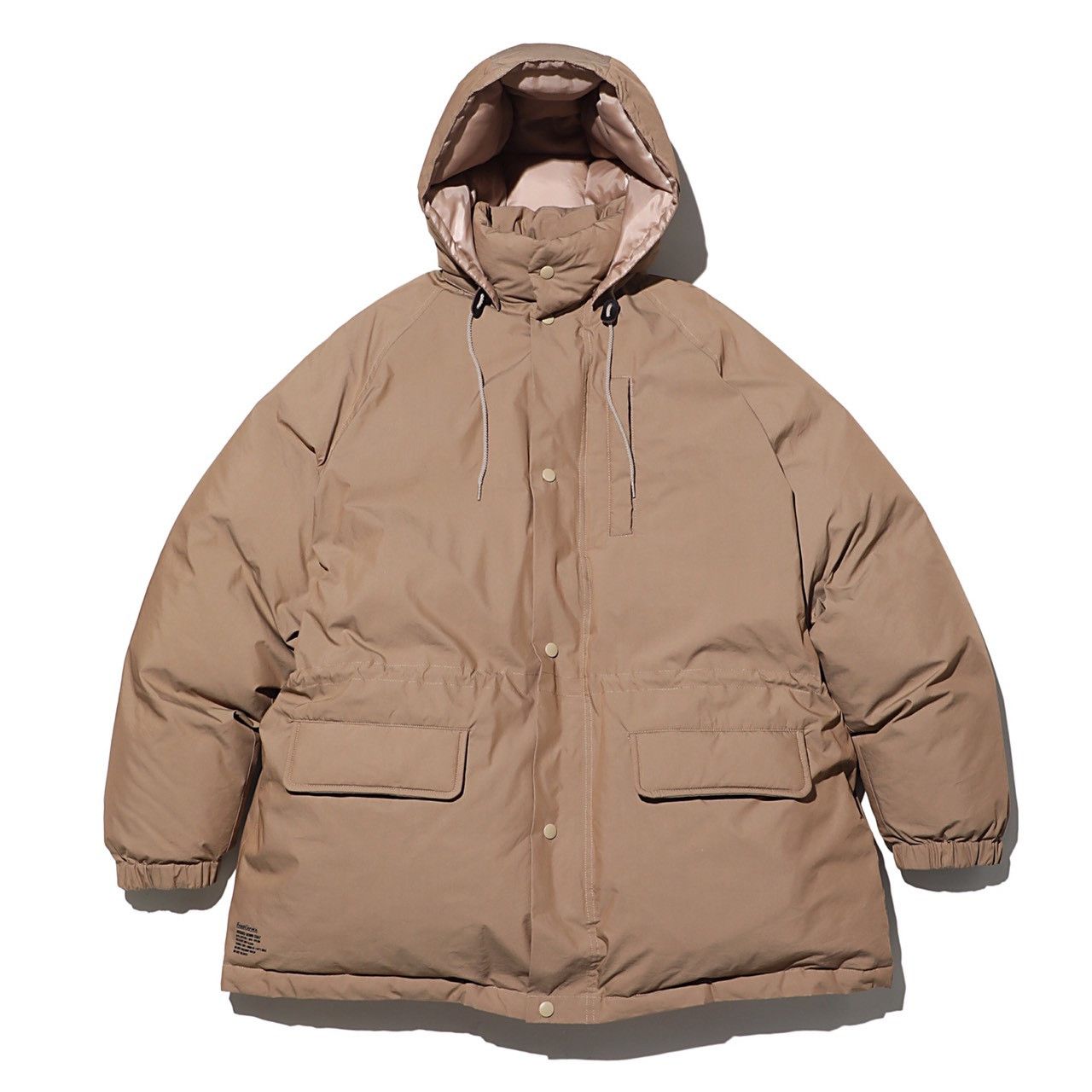 image of Fresh Service Long Hooded Down Coat M in Brown, Men's (Size Medium)