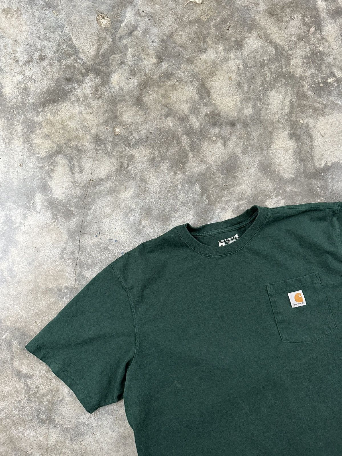 Carhartt Carhartt Forest Green Heavyweight Work Pocket Logo Tee XL Size US XL / EU 56 / 4 - 2 Thumbnail
