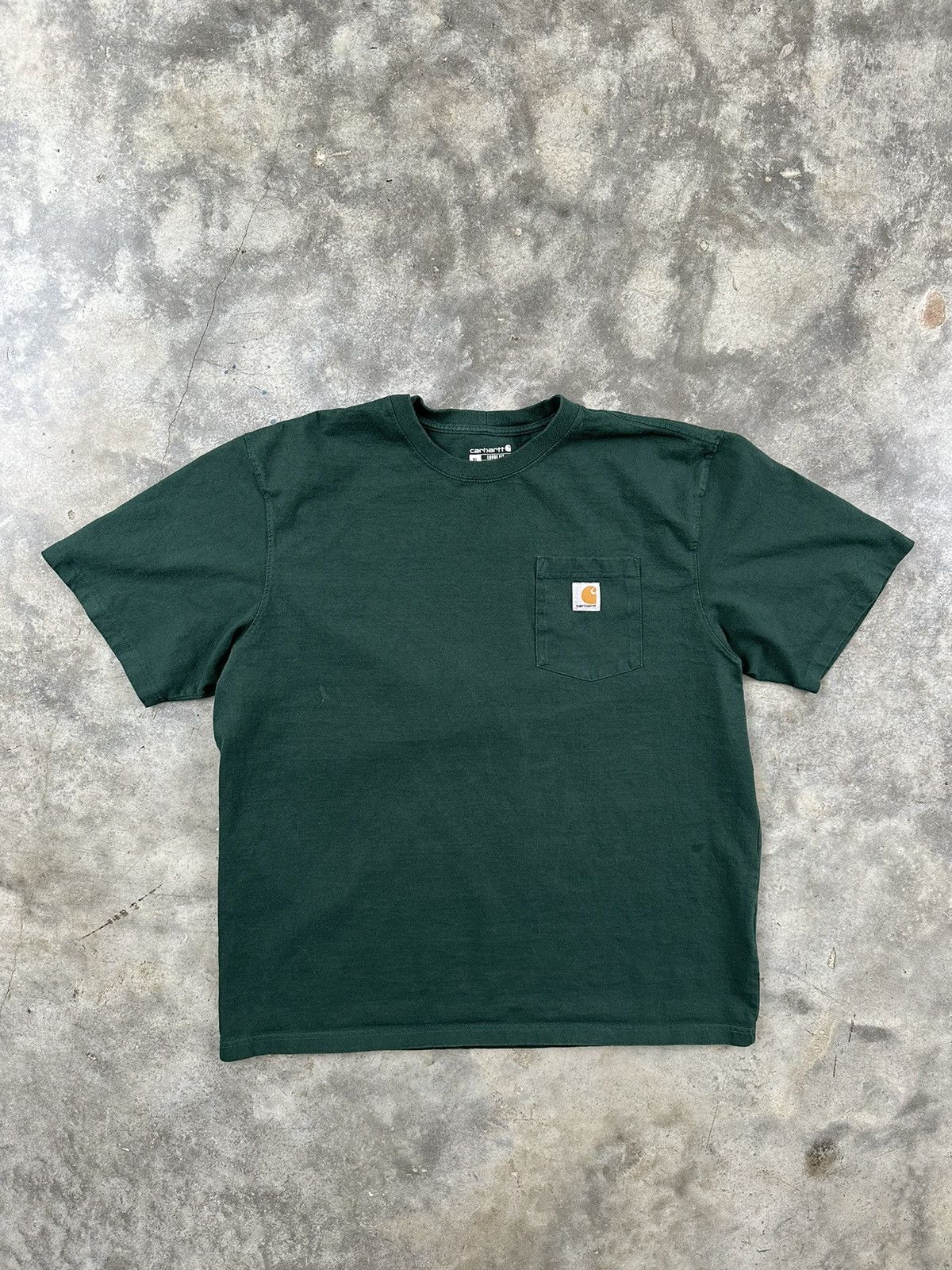 Carhartt Carhartt Forest Green Heavyweight Work Pocket Logo Tee XL Size US XL / EU 56 / 4 - 1 Thumbnail
