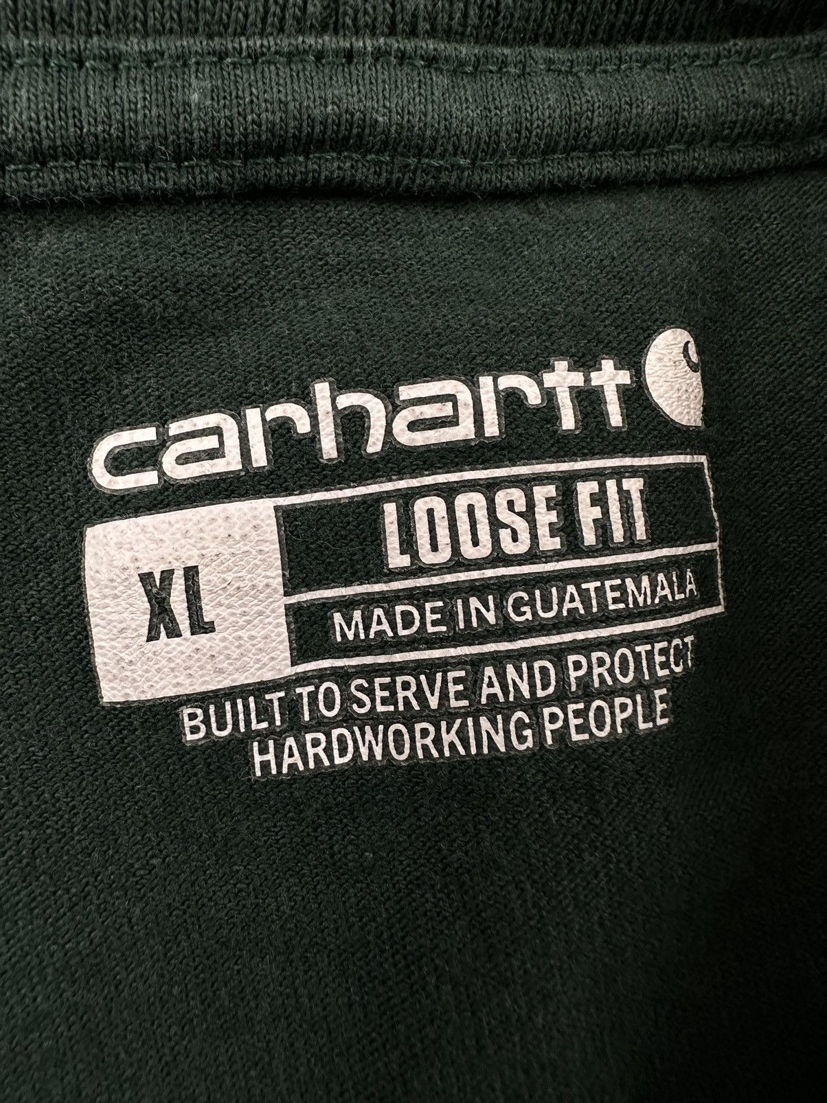 Carhartt Carhartt Forest Green Heavyweight Work Pocket Logo Tee XL Size US XL / EU 56 / 4 - 4 Thumbnail