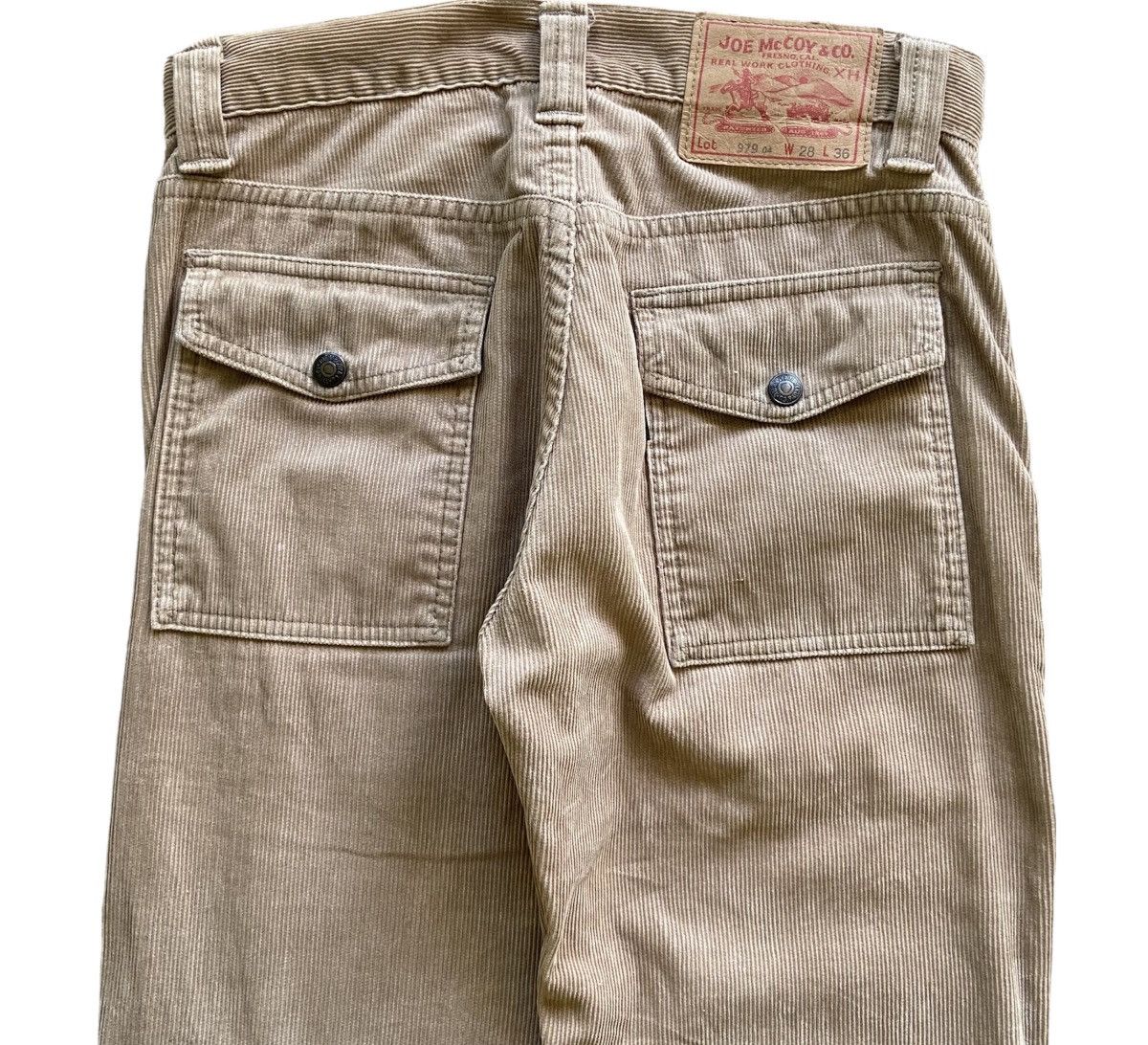 The Real McCoy's Joe McCoy Corduroy Bush Pants Size US 28 / EU 44 - 4 Thumbnail
