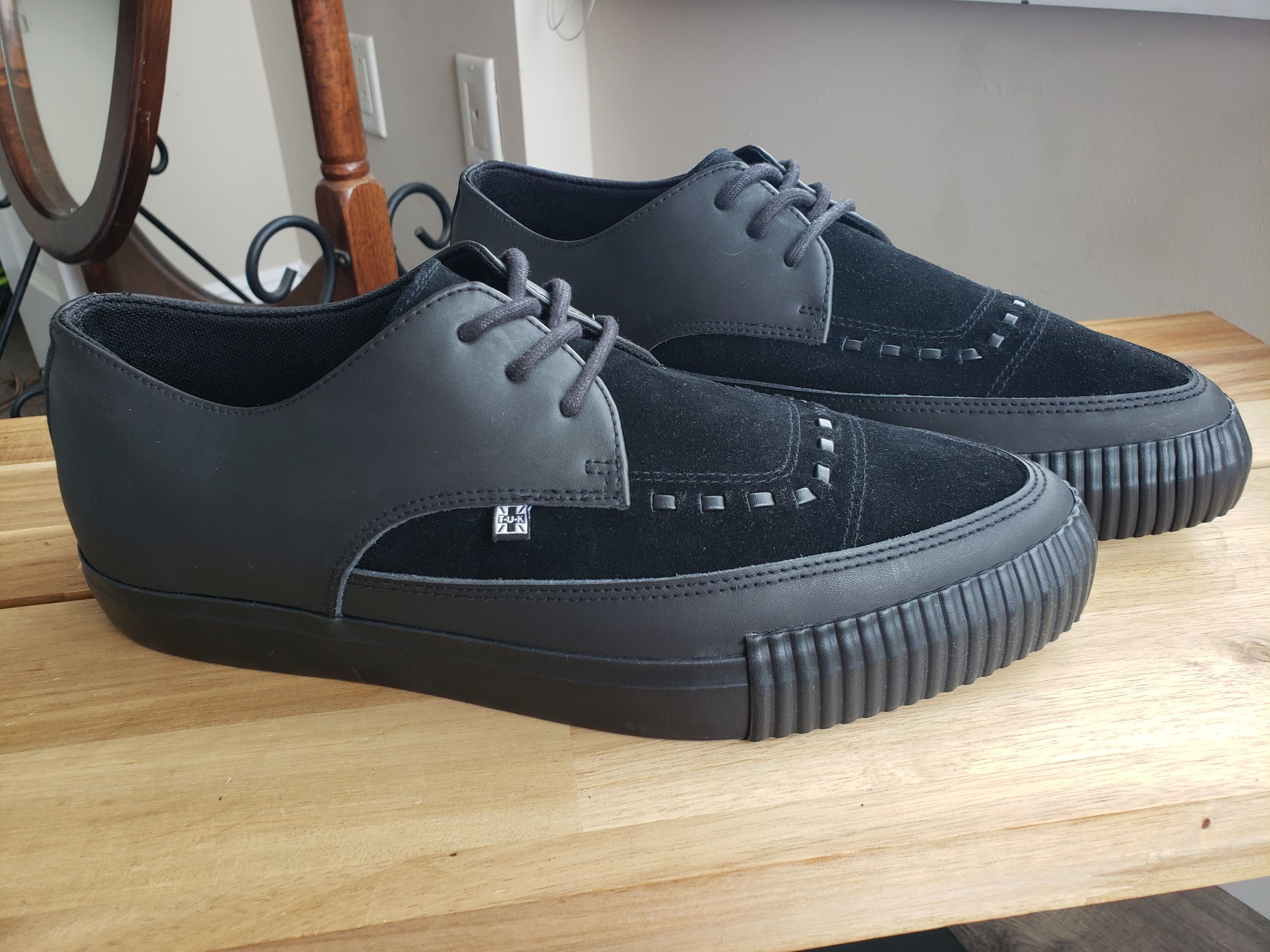 New T.U.K Leather/Suede Pointed Creeper Like SLP