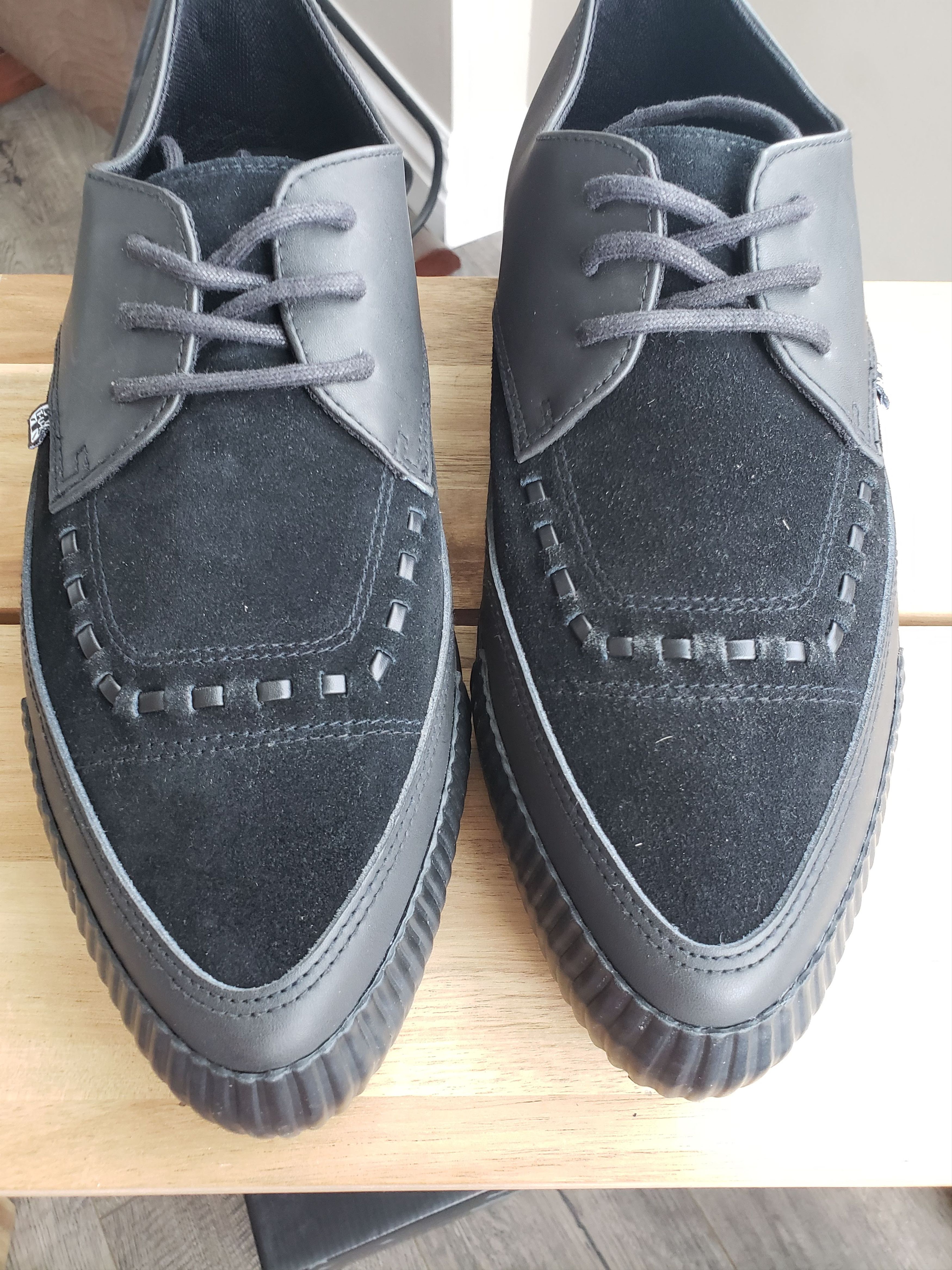 New T.U.K Leather/Suede Pointed Creeper Like SLP