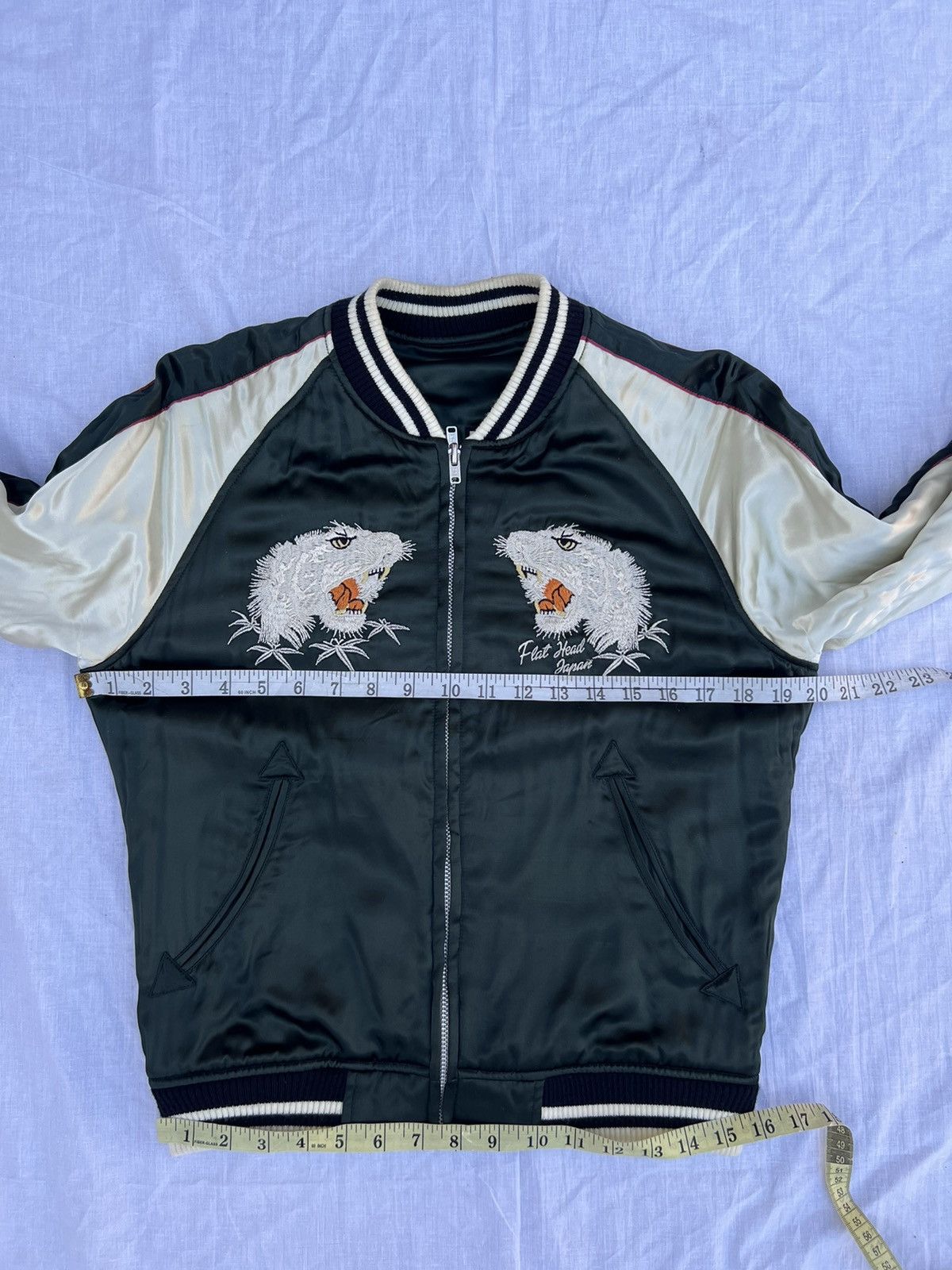 The Flat Head The Flat Head Custom Engines Club Reversible Sukajan Jacket Size US M / EU 48-50 / 2 - 13 Thumbnail