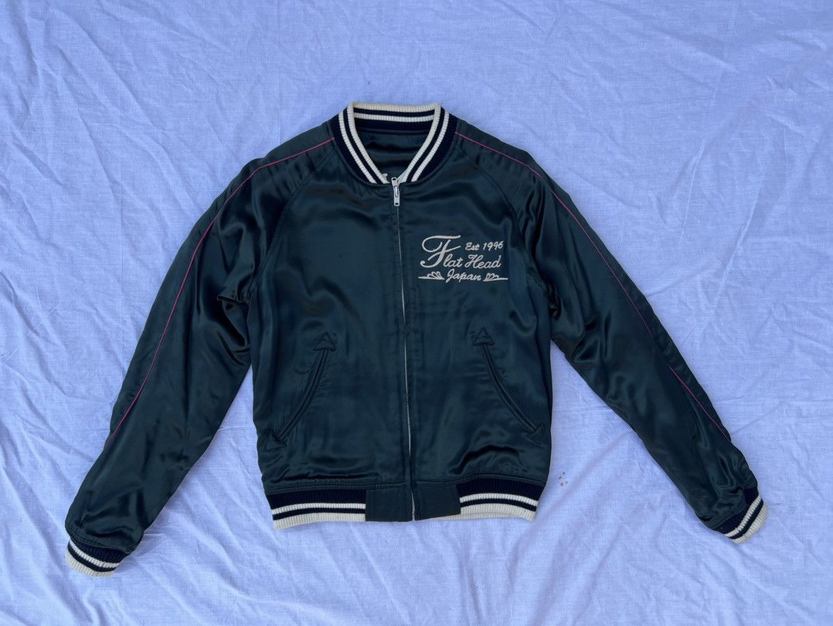 The Flat Head The Flat Head Custom Engines Club Reversible Sukajan Jacket Size US M / EU 48-50 / 2 - 17 Thumbnail