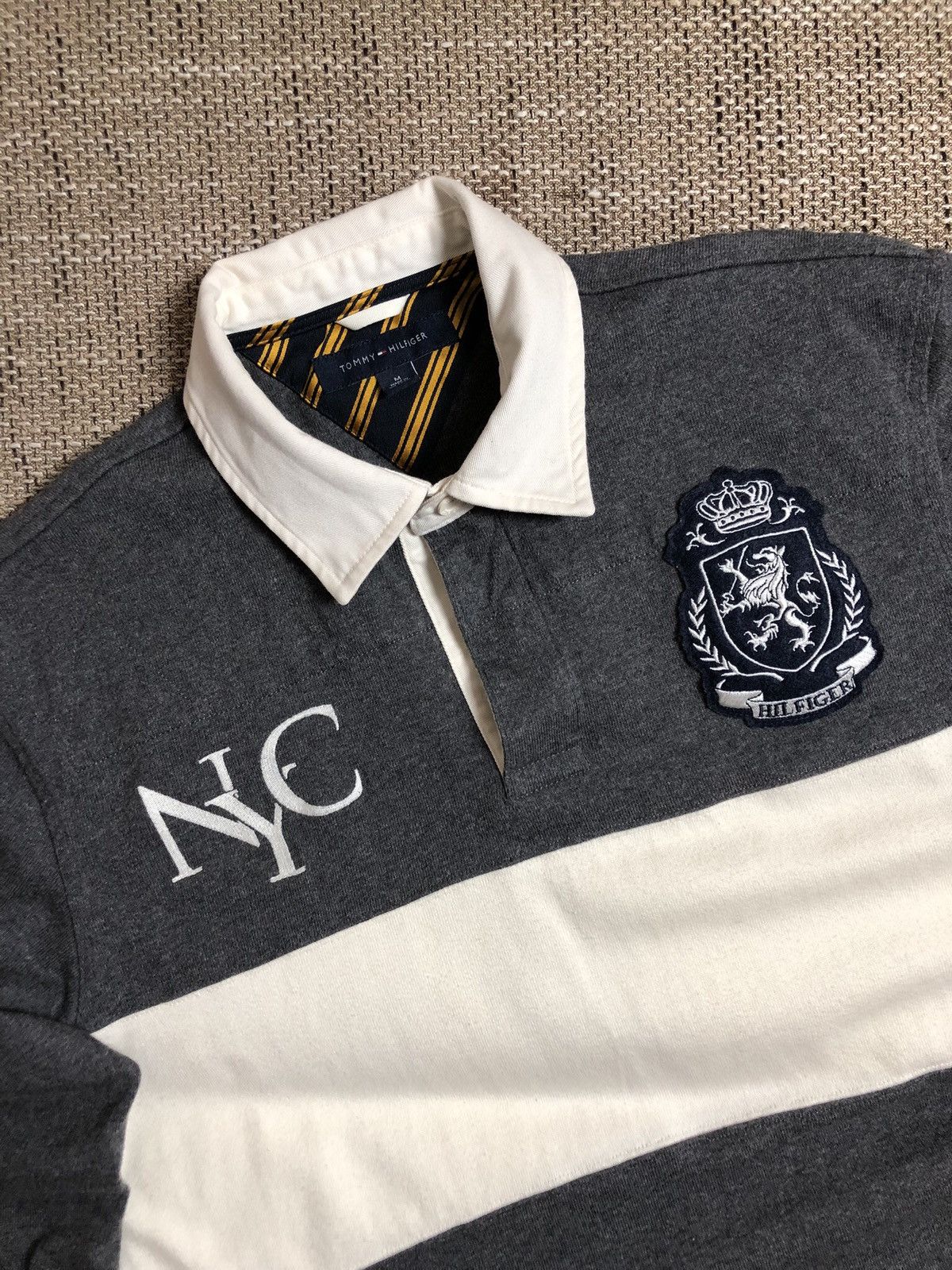 Tommy Hilfiger Tommy Hilfiger NYC Rugby Shirt Vintage Size US M / EU 48-50 / 2 - 2 Thumbnail