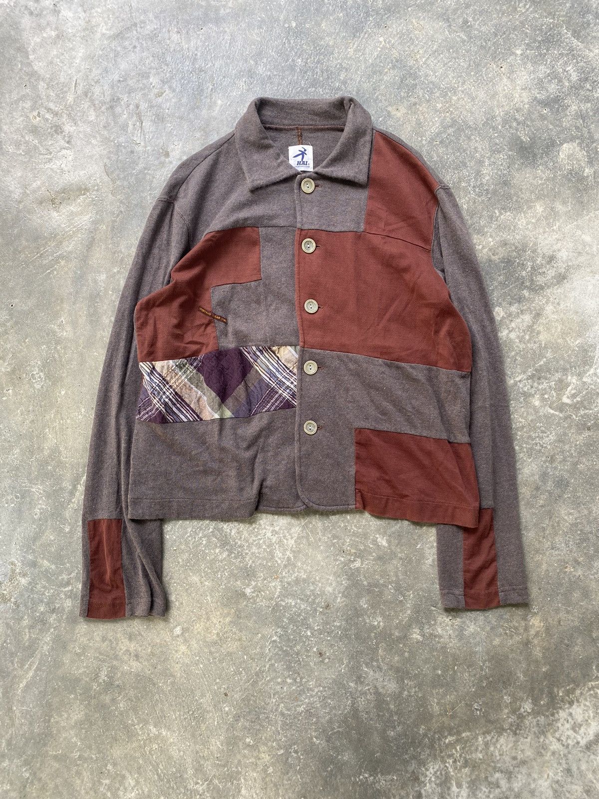 Hai Sporting Gear 90s Patchwork crop cardigan Size US S / EU 44-46 / 1 - 2 Thumbnail