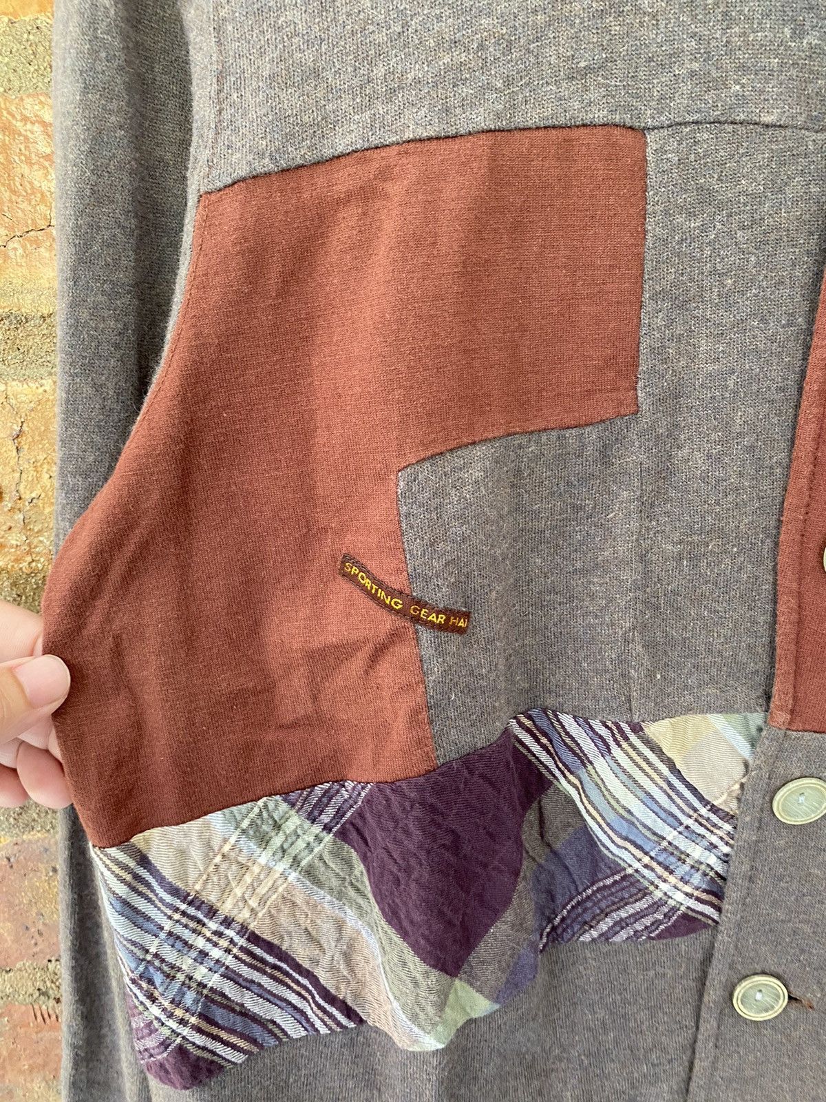 Hai Sporting Gear 90s Patchwork crop cardigan Size US S / EU 44-46 / 1 - 6 Thumbnail