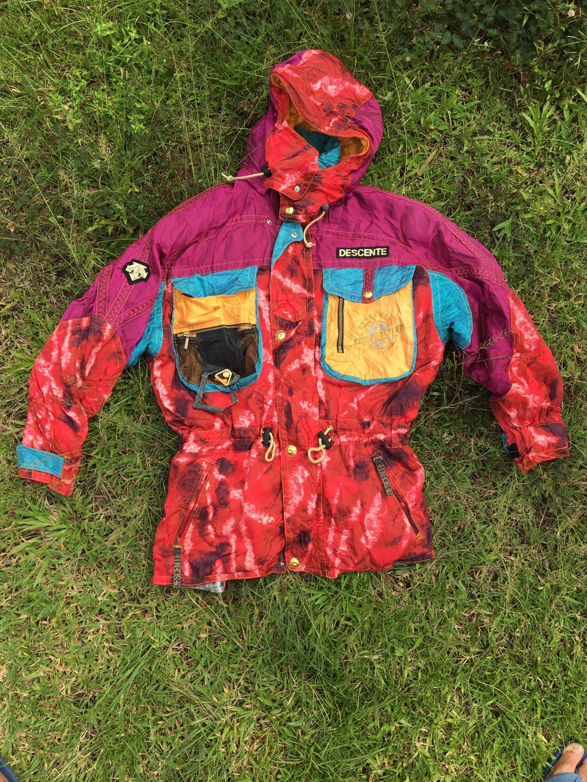 Descente × Japanese Brand 💥RARE Vintage Descente Multicolour Ski Jacket 90s Size US L / EU 52-54 / 3 - 1 Thumbnail