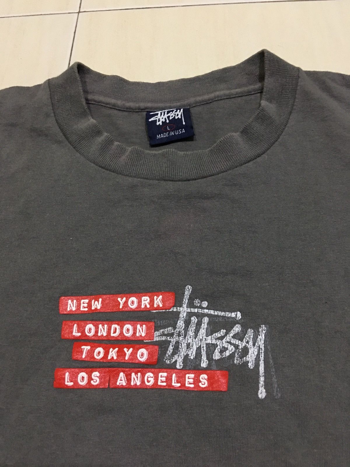 Stussy Vintage 90s Stussy skateboard streetwear swagger shirt Size US L / EU 52-54 / 3 - 3 Thumbnail