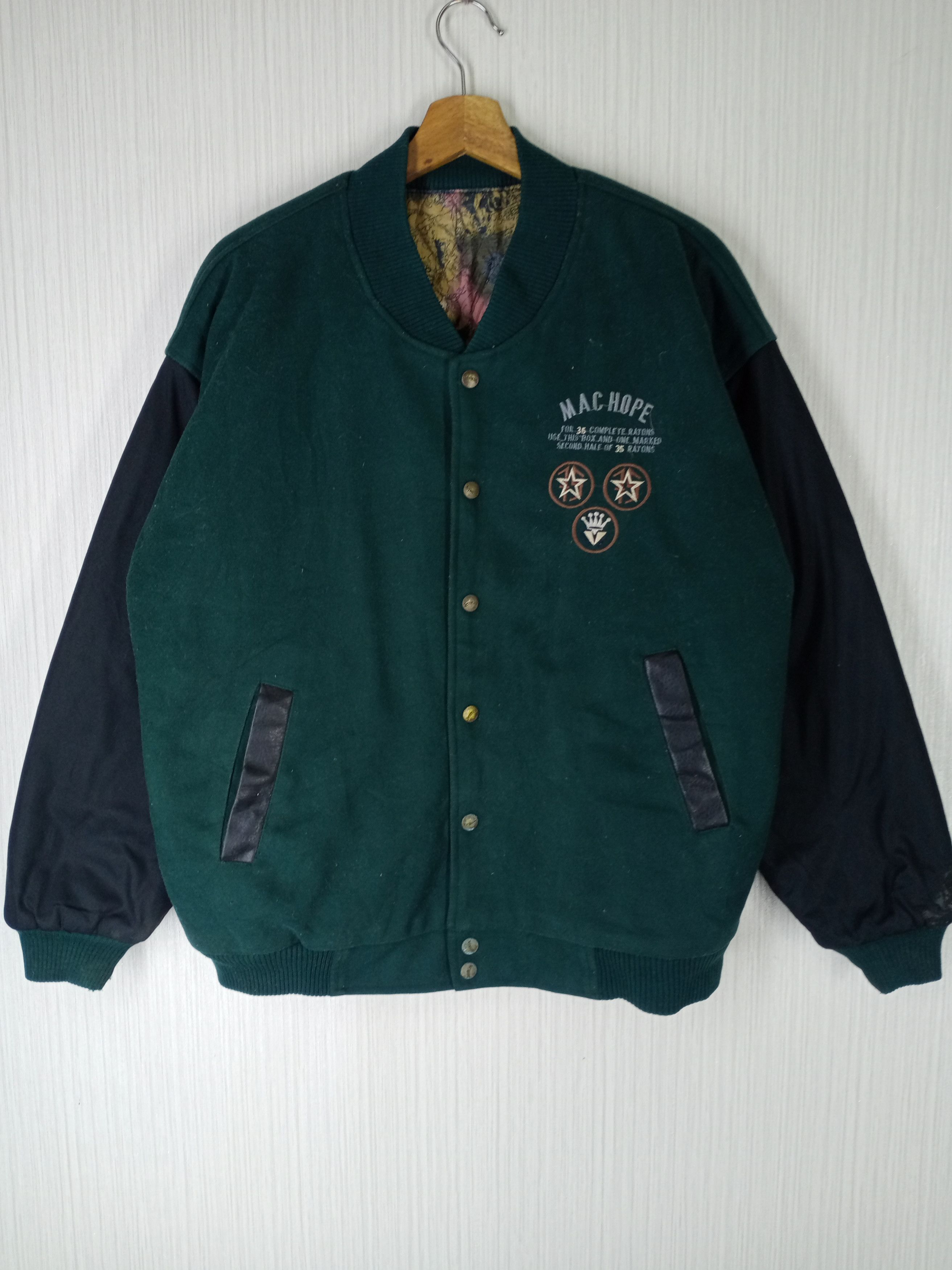 Japanese Brand × Vintage RARE VINTAGE 90'S MAC HOPE VARSITY JACKET Size US L / EU 52-54 / 3 - 2 Thumbnail