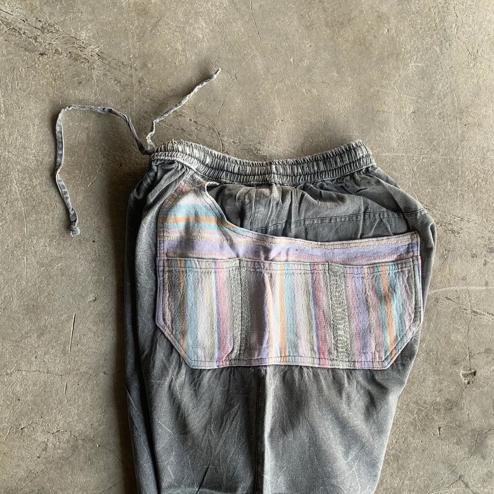 Japanese Brand × Sun Surf VINTAGE NAVAJO BIGPOCKET SPRING WAIST BLACK STORM DROP PANTS Size US 30 / EU 46 - 10 Thumbnail